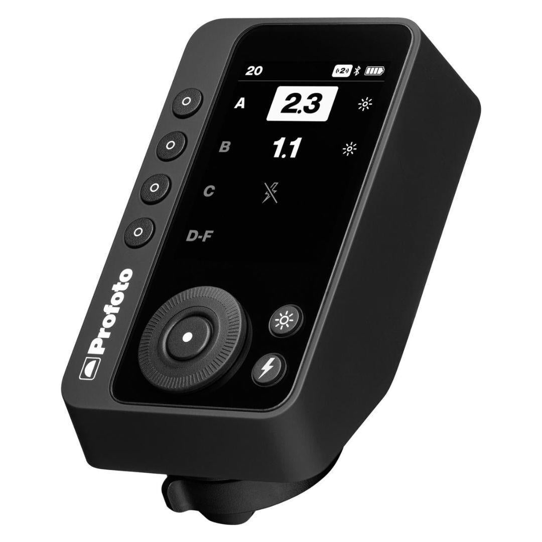 Profoto Connect Pro Remote with Hundred Channels, Large Screen, and 330 Feet Range (Non-TTL, Black)