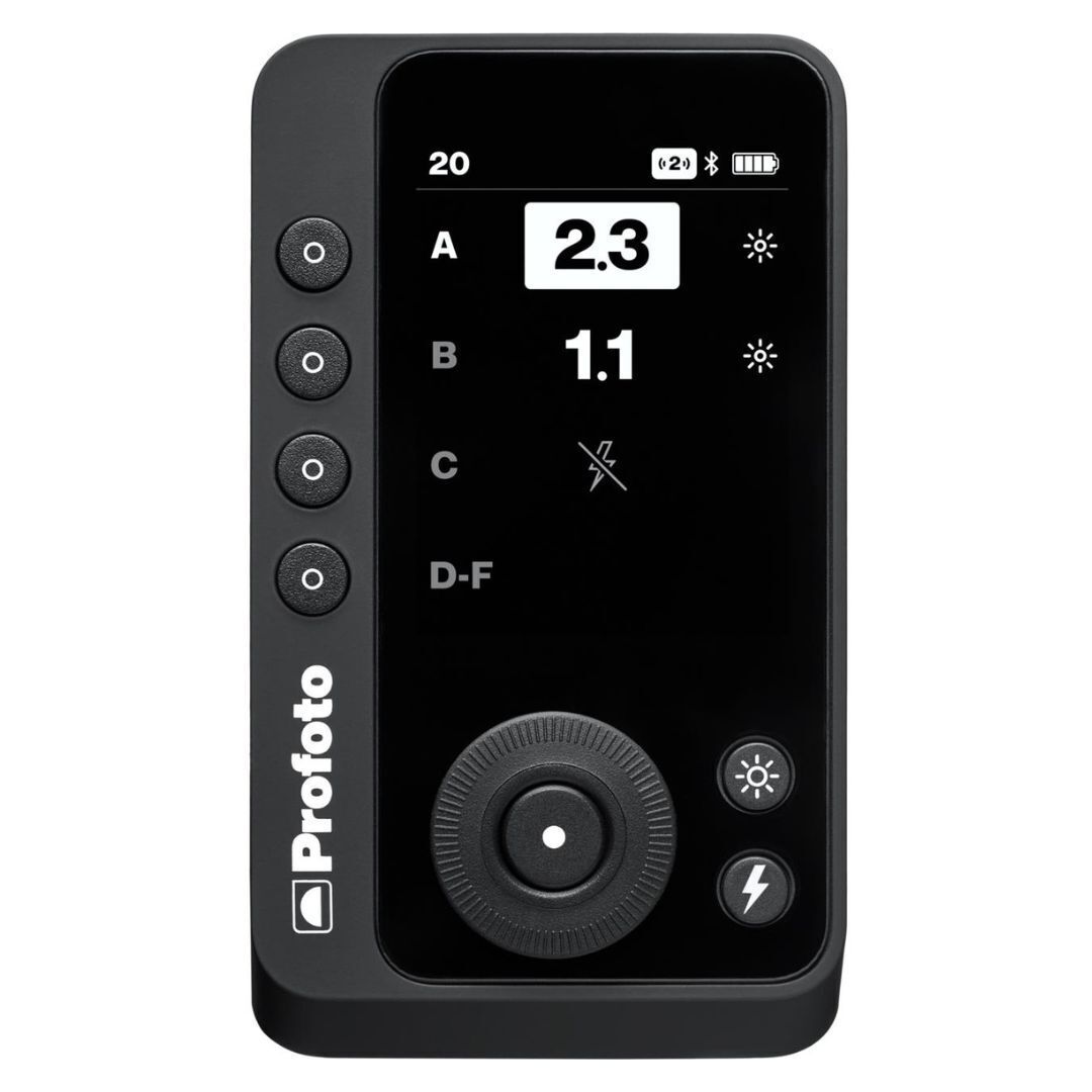 Profoto Connect Pro Remote with Hundred Channels, Large Screen, and 330 Feet Range (Non-TTL, Black)