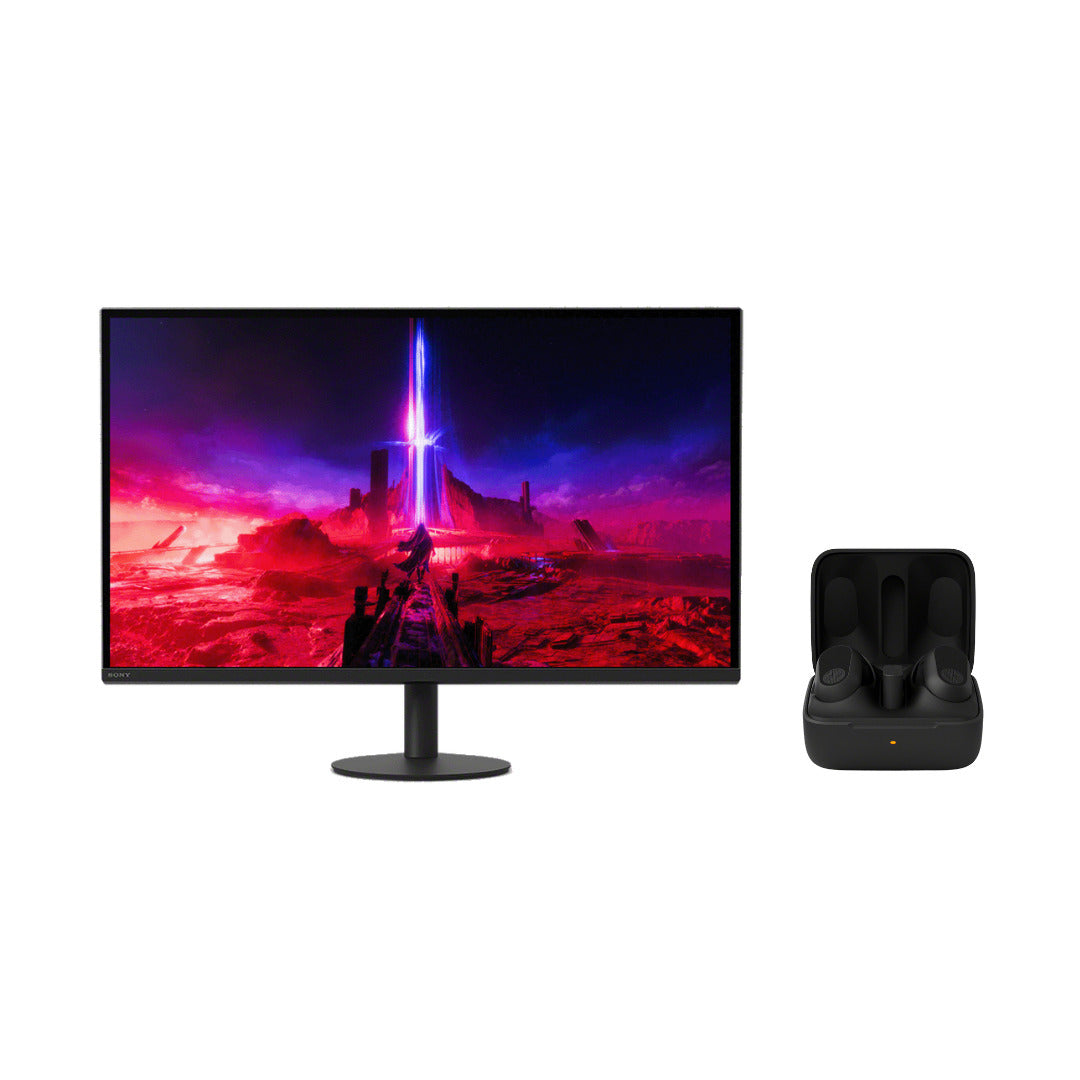 Sony INZONE M9 II 4K UHD 3840 x 2160 27-Inch Full Array Gaming Monitor (Black) and Earbuds Bundle