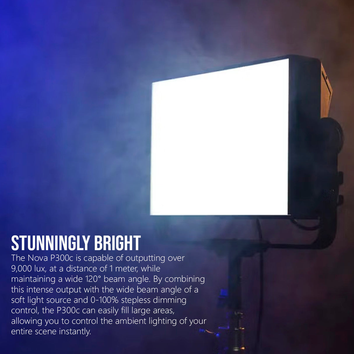 Aputure Nova P300C 300W RGBWW LED Soft Light Panel with Barndoors for Nova P300C LED Panel Bundle