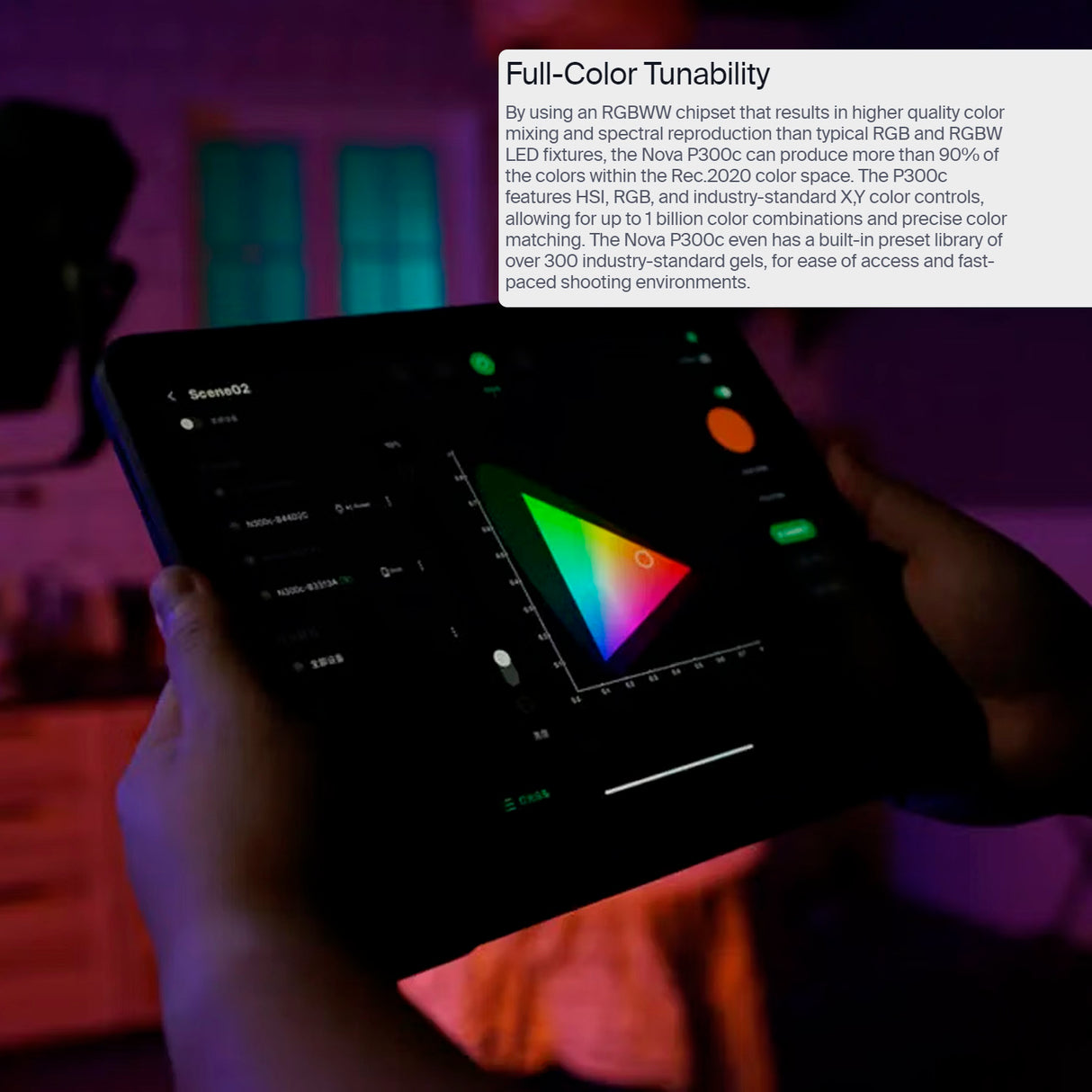 Aputure Nova P300C 300W RGBWW LED Soft Light Panel with Aputure Nova P300C Softbox Bundle