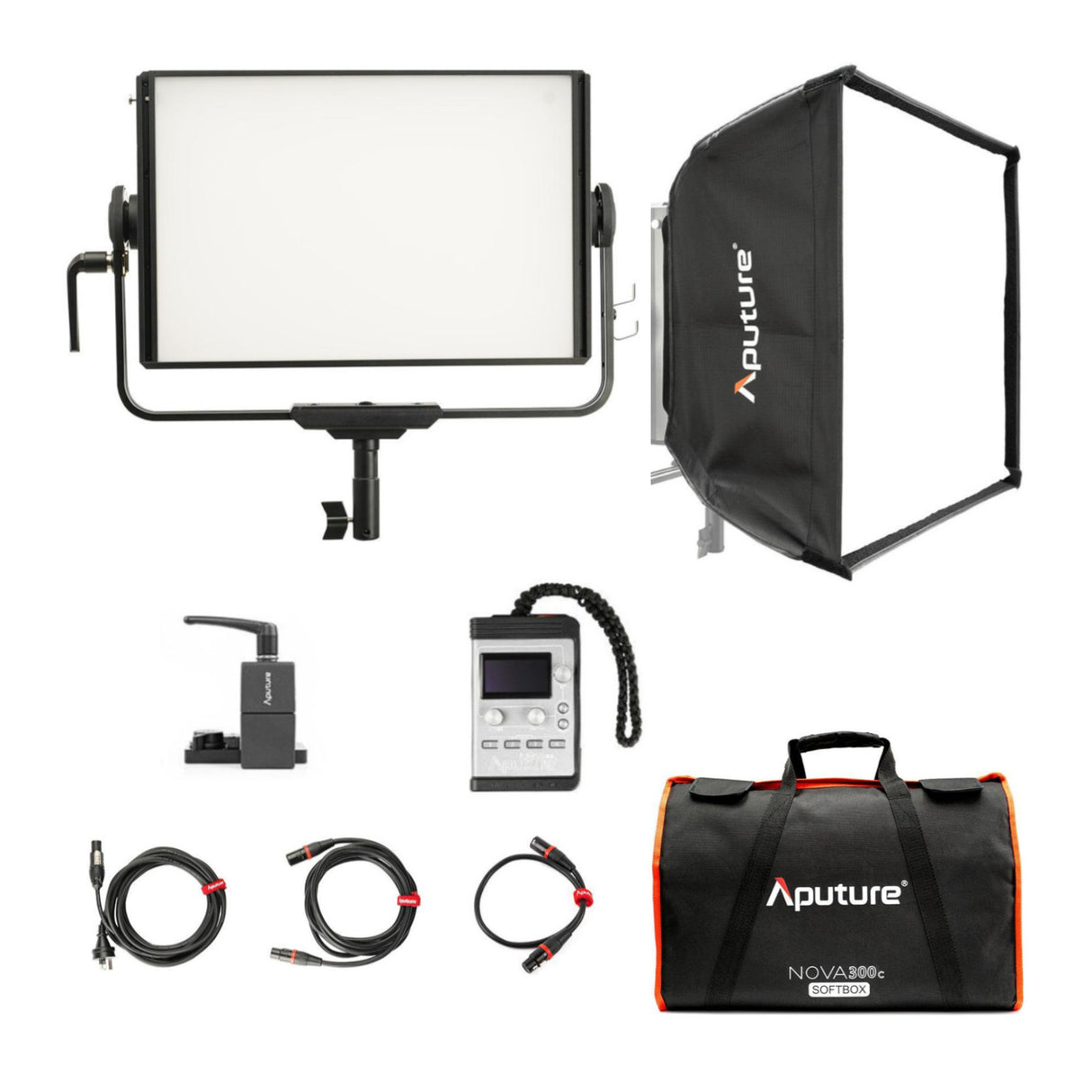 Aputure Nova P300C 300W RGBWW LED Soft Light Panel with Aputure Nova P300C Softbox Bundle
