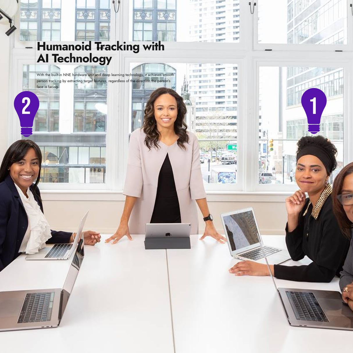 Rocware RC16 4K USB AI Webcam with UHD CMOS Image Sensor and Focus Microfiber Cleaning Cloth Bundle