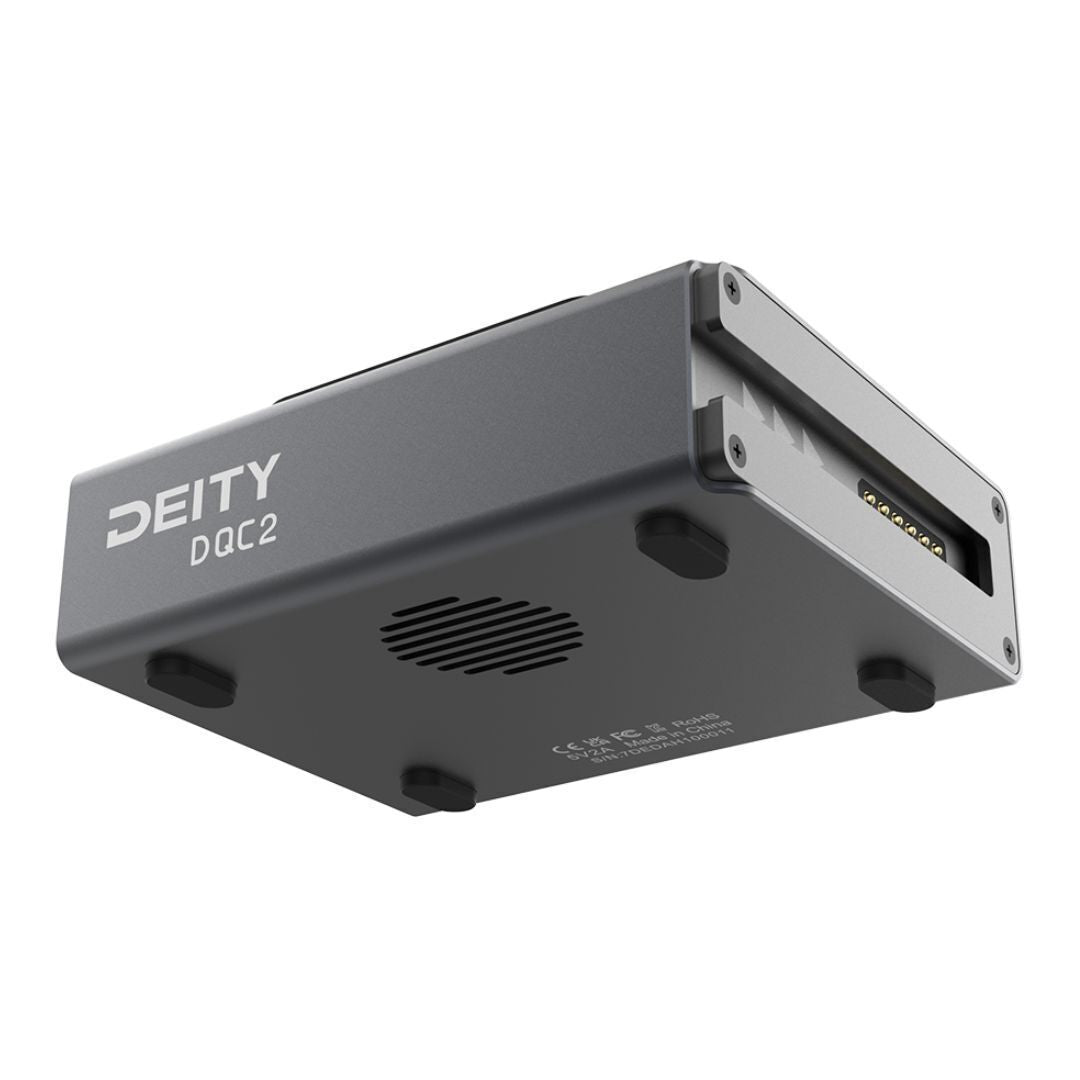 Deity DQC2 2-Bay Smart Battery Charger with Battery Indicator and USB-C Power Input Ports (Black)
