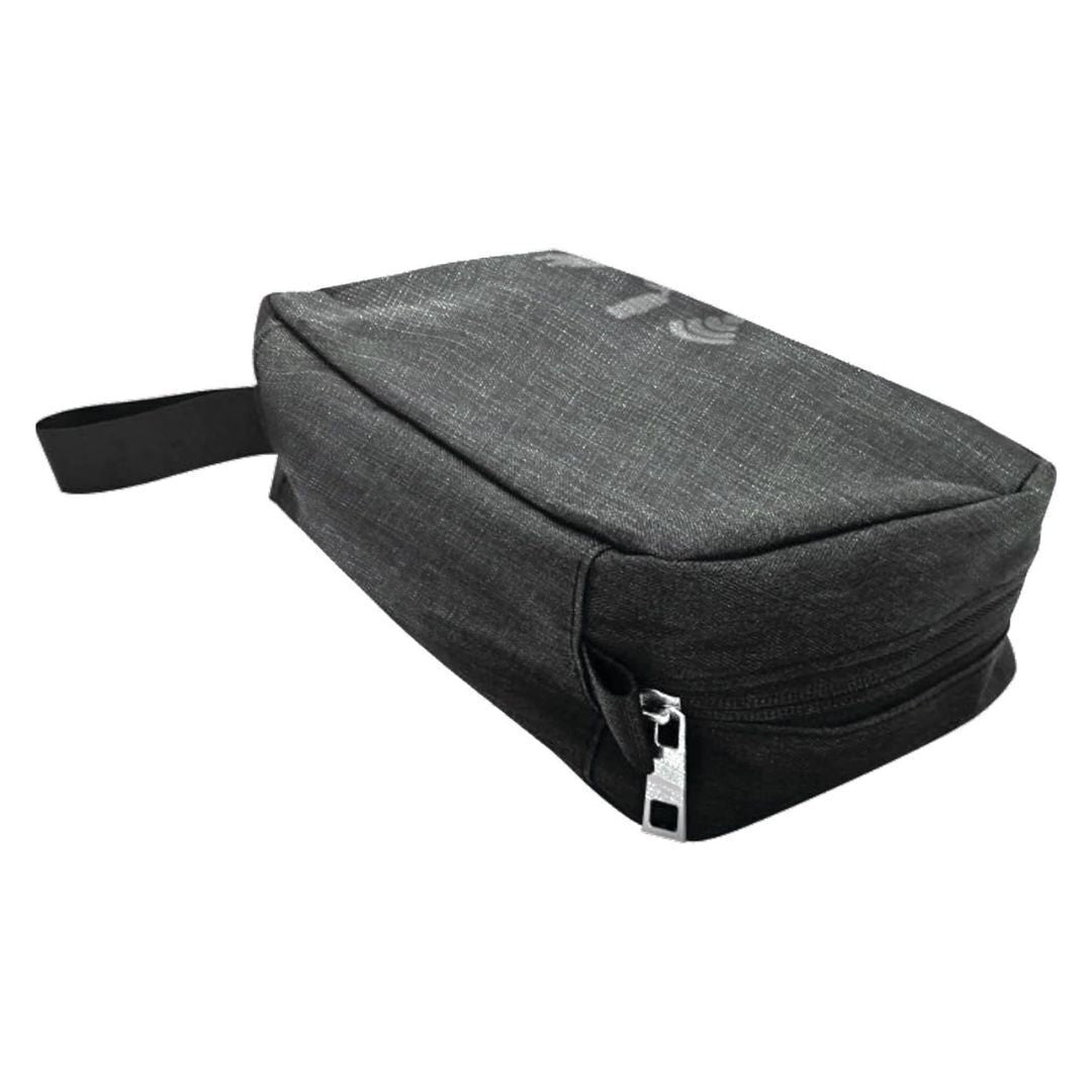 Maxell Folding Storage Travel Case with Durable Exterior and Zippered Pockets (Black)