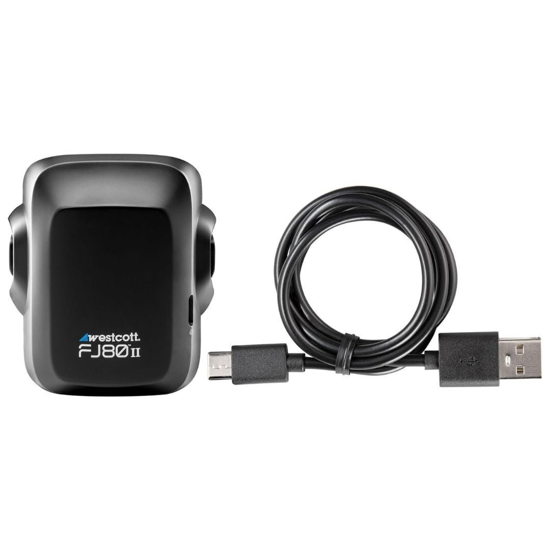 Westcott FJ80 II USB-C Backup Battery for FJ80 II Speedlights with 1500mAh Capacity (Black)
