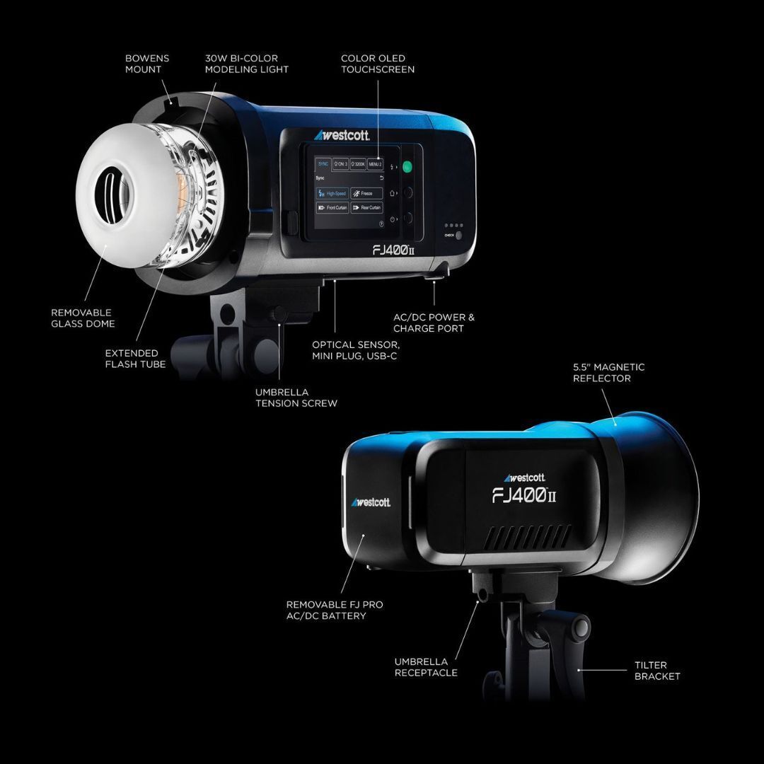 Westcott FJ400 II Newborn Portrait Lighting Kit with FJ-X3 M Multi-Brand Wireless Trigger