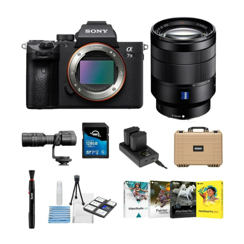 Sony a7 III Full Frame Mirrorless Camera with 24-70mm Lens Bundle