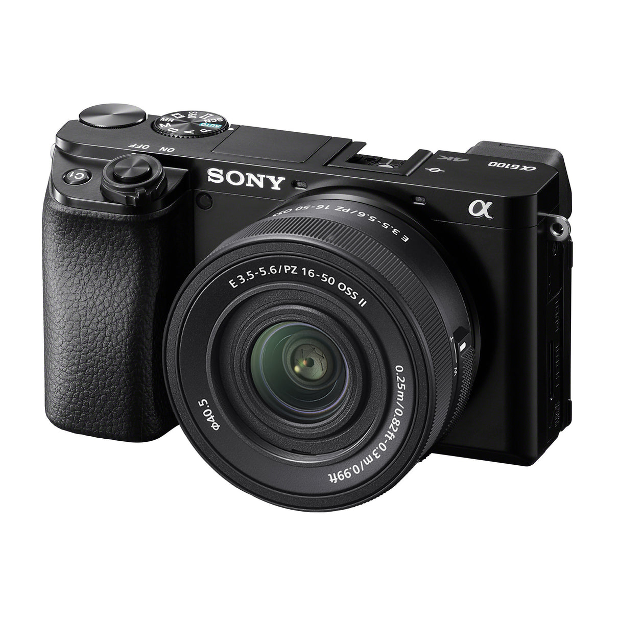 Sony Alpha a6100 24.2MP APS-C Mirrorless Lens Camera with 16-50mm F3.5-5.6 OSS II Lens (Black)
