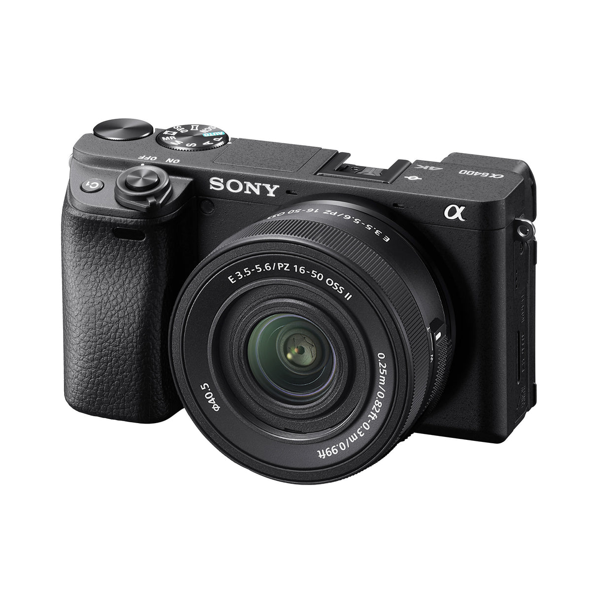Sony Alpha a6400 APS C Mirrorless Camera with Fast Hybrid AF System and 16-50mm M2 Lens (Black)