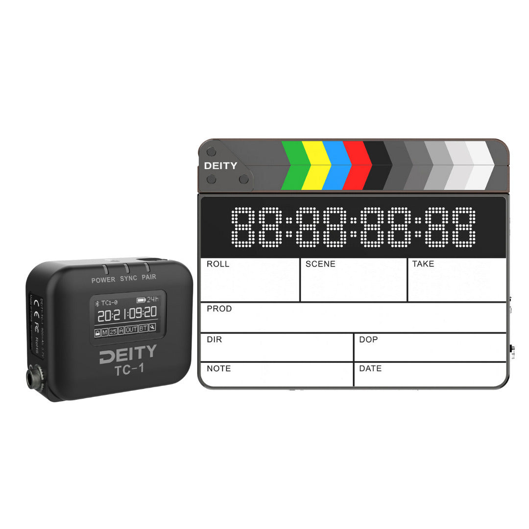Deity TC-SL1 Wireless Bluetooth Timecode Smart Clapper Slate and Timecode Box Generator Bundle