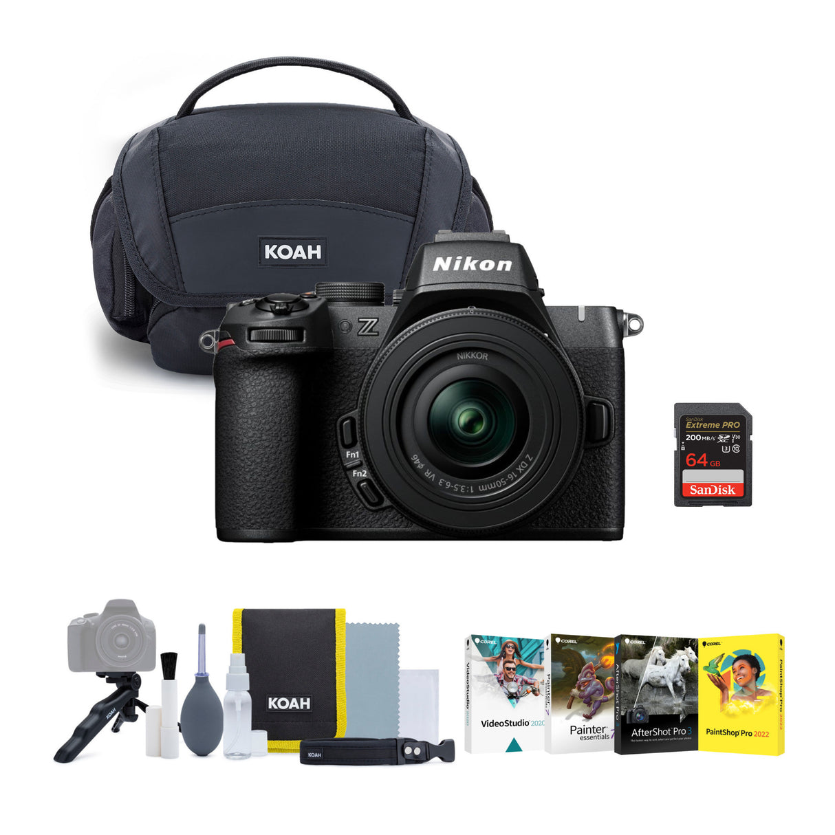Nikon Z50 II 20.9 MP DX-Format Lightweight and Compact Mirrorless Camera with 16-50mm Lens Bundle
