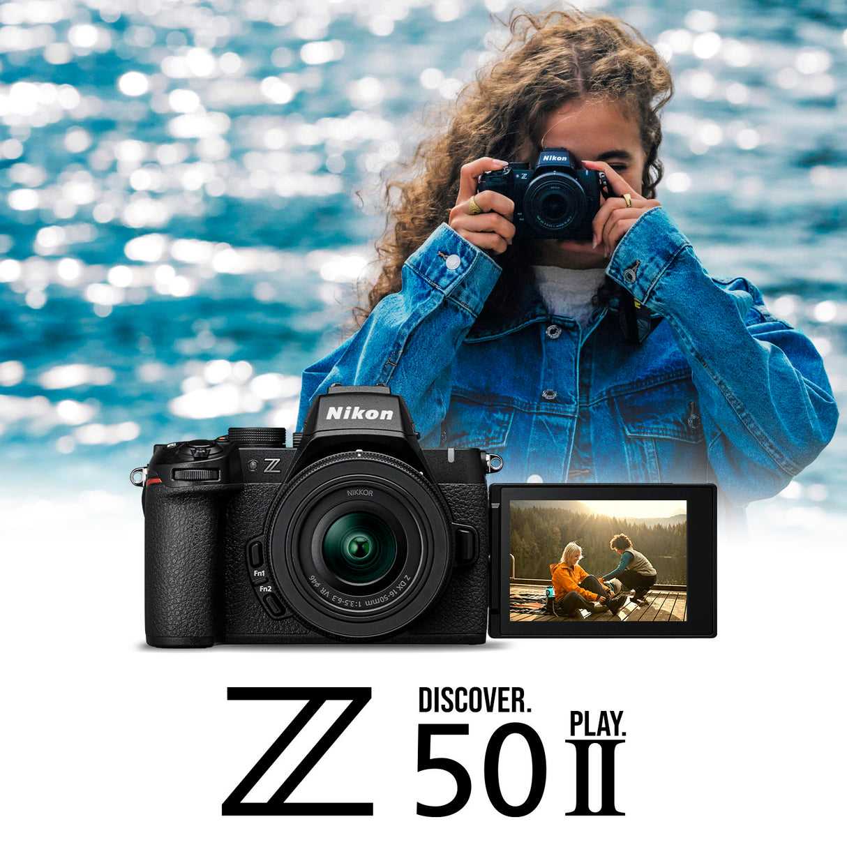 Nikon Z50 II 20.9 MP DX-Format Lightweight and Compact Mirrorless Camera with 16-50mm Lens Bundle