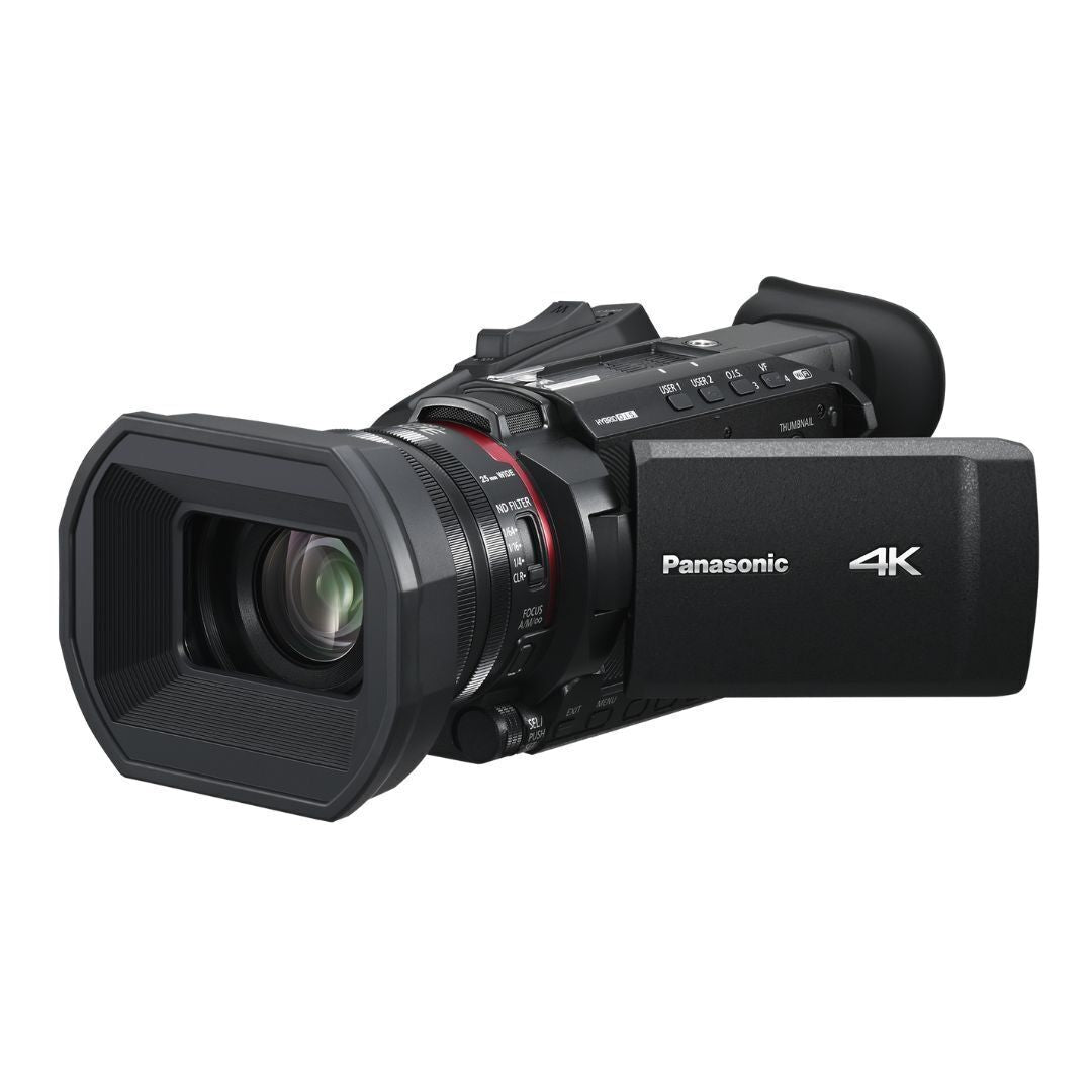 Panasonic X1600 4K 60p Director's Camcorder with 24x Optical Zoom Lens and Live Streaming (Black)