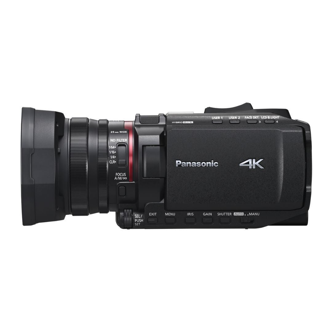 Panasonic HC-X1200 UHD 4K HDMI Camcorder with 24x Zoom 60p and HYBRID O.I.S. (Black)