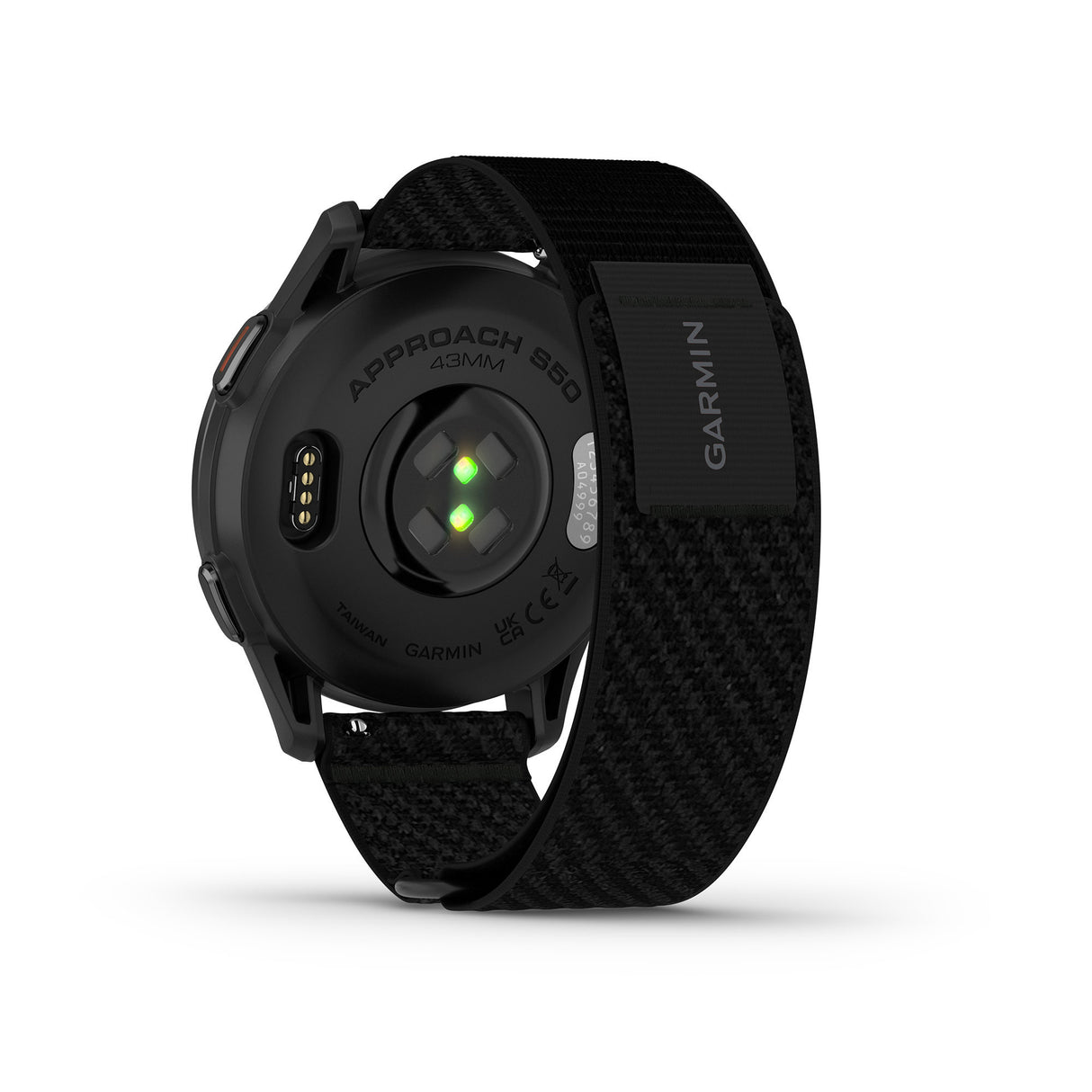 Garmin Approach S50 GPS AMOLED Golf Smartwatch (Slate Aluminum Bezel, Black ComfortFit Nylon Band)