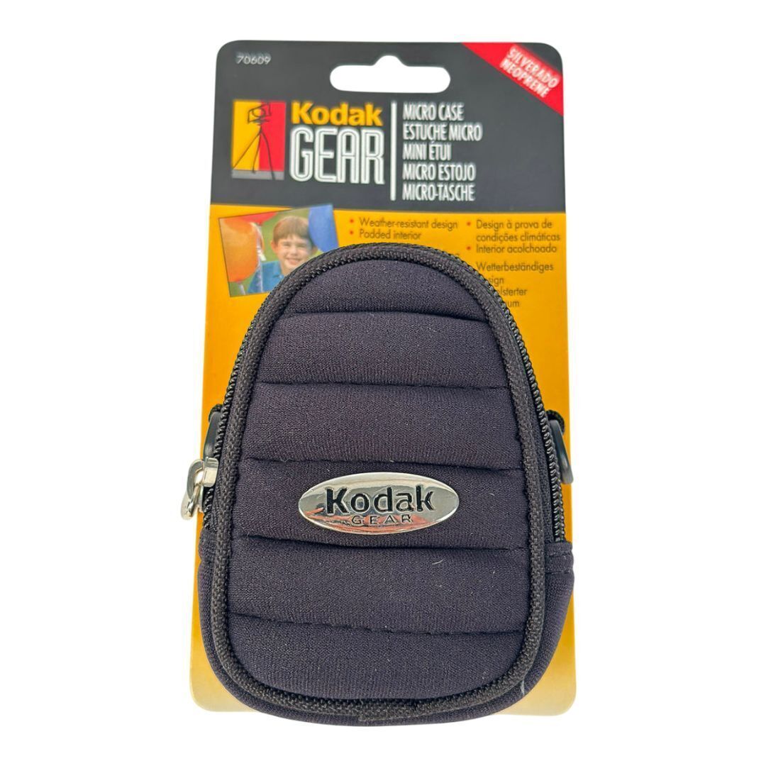 Kodak Gear Silverado P01 Small Pouch Micro Case with Weather-Resistant Design and Belt Loop (Black)