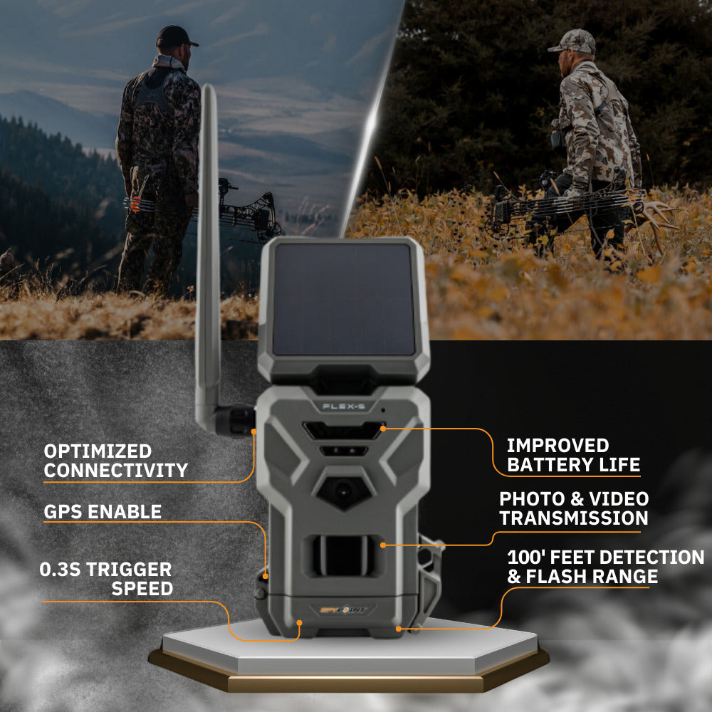 Spypoint FLEX-S 36 Megapixel Trail Camera with 100-Feet Flash and Detection Range (2-Pack) Bundle