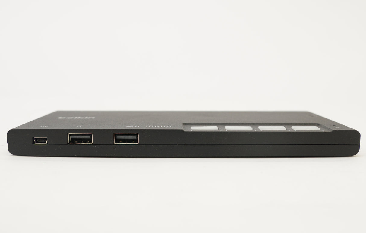 Belkin 4-Port Single-Head Modular Secure KVM Switch Base Unit PP4.0 with Remote (Used)