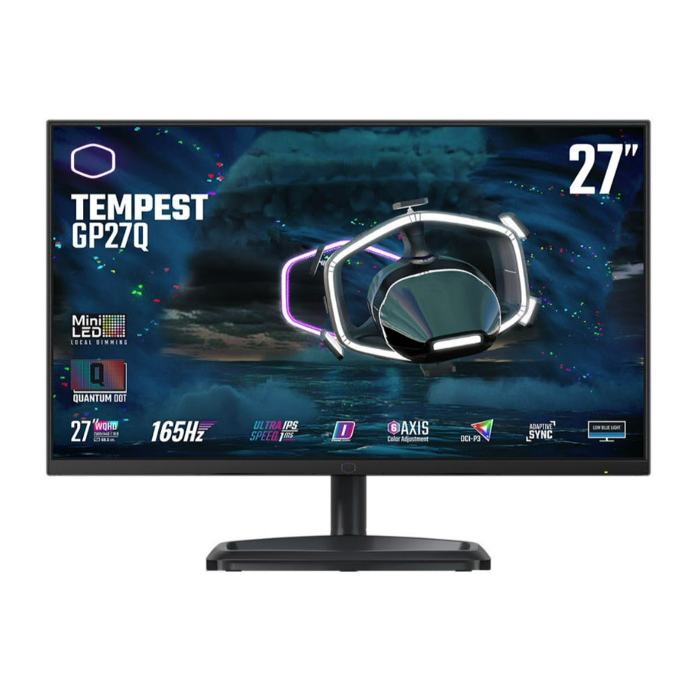 Cooler Master Tempest GP27Q 27-Inch MiniLED Monitor with Adaptive Sync and 576 Local Dimming (Black)