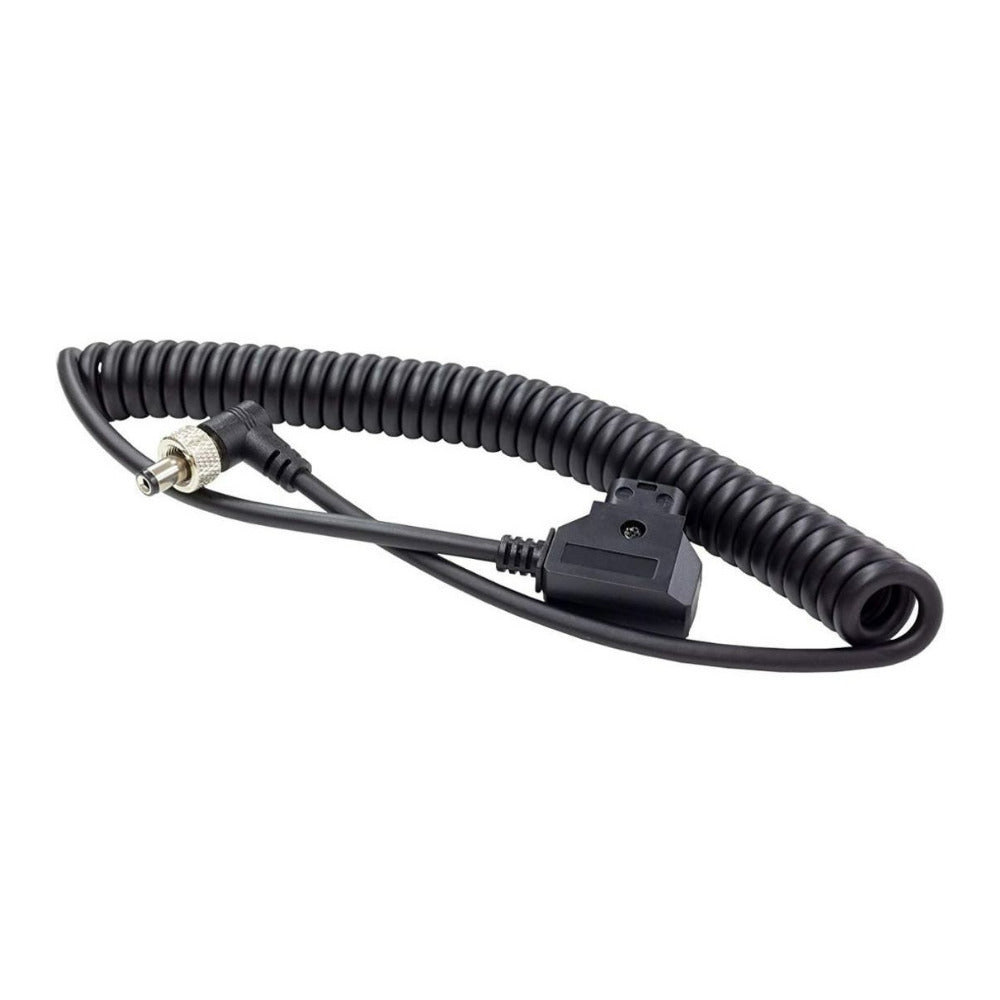 Atomos D-Tap to DC 16-Inch Locking Cable Connector Barrel Coiled for Monitor and Recorders (Black)