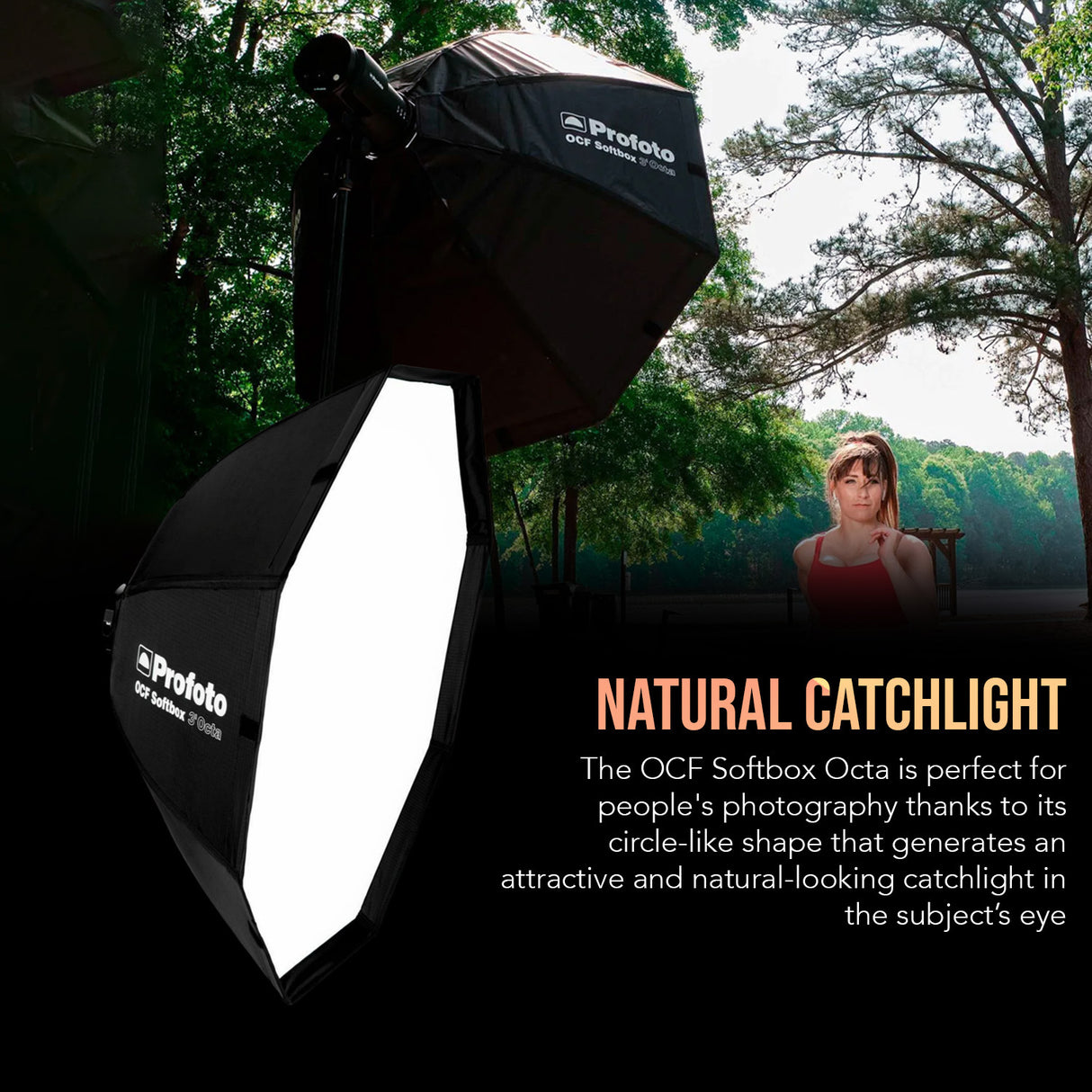Profoto OCF Compact and Lightweight 3-Feet Softbox Octa with Profoto OCF Softgrid 3-Feet Octa Bundle