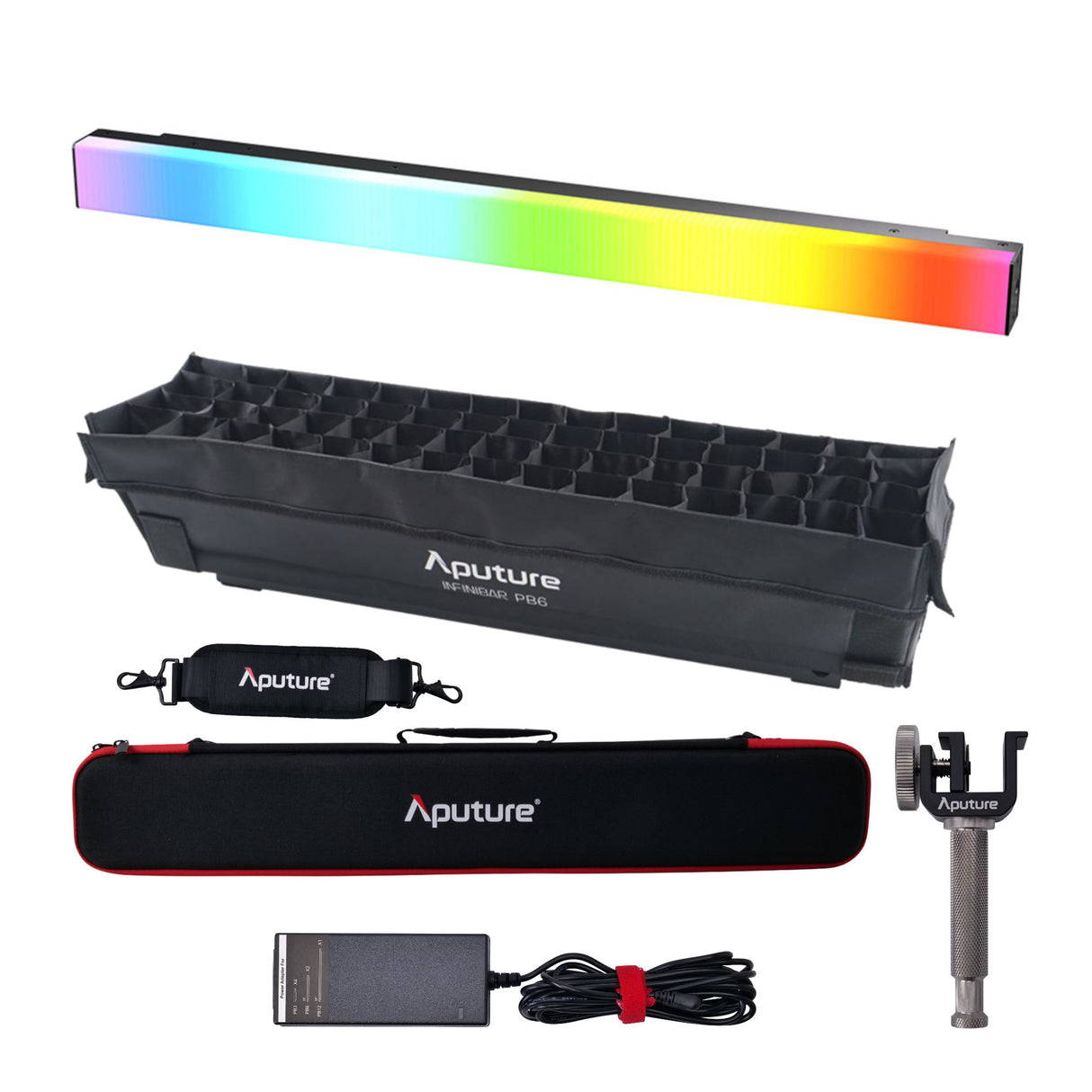 Aputure Infinibar PB6 Flexible Wireless Pixel Bar with INFINIBAR PB6 Light Modifier Softbox Bundle