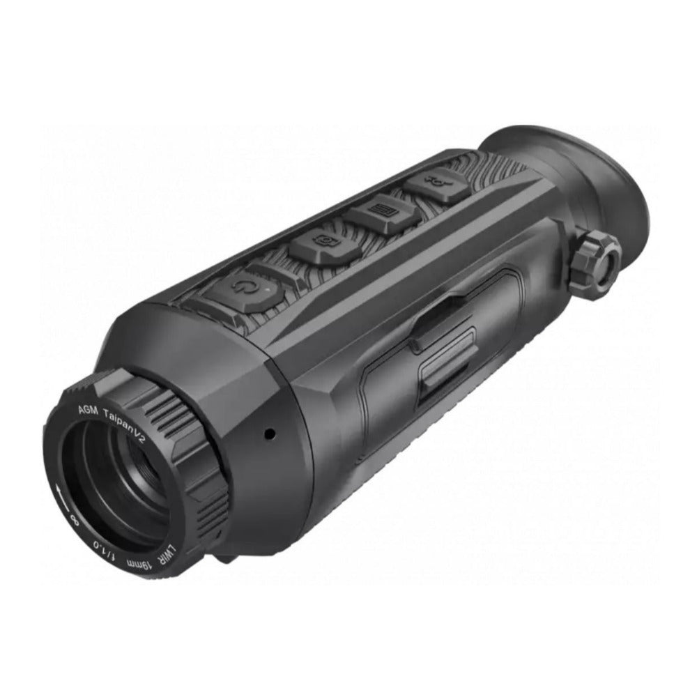 AGM TaipanV2 19-384 Thermal Monocular with 12-Micron Thermal Detector and F1.0 Aperture (Black)