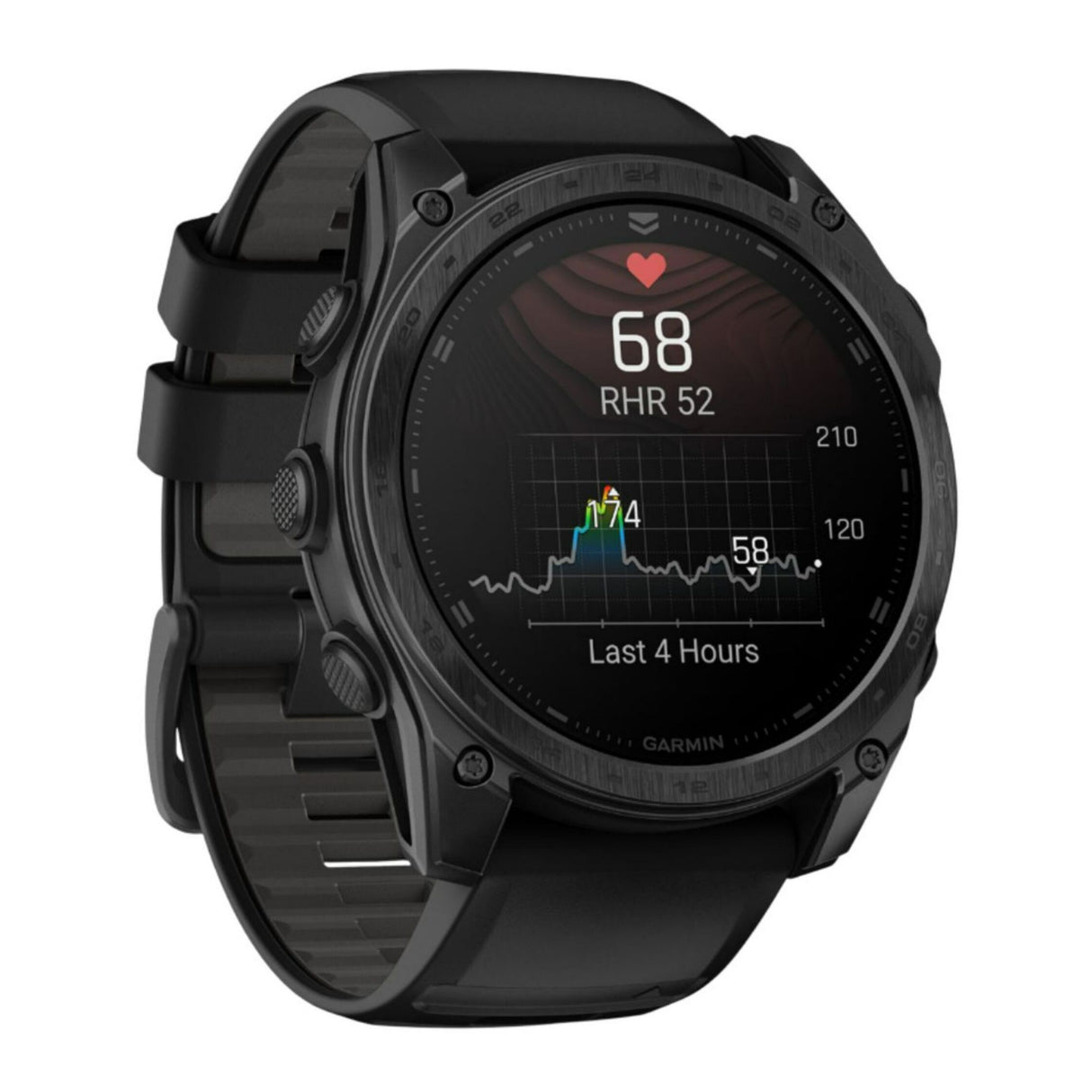 Garmin tactix 8 51mm AMOLED Sapphire Edition Smartwatch with Built-In Flashlight (Black)