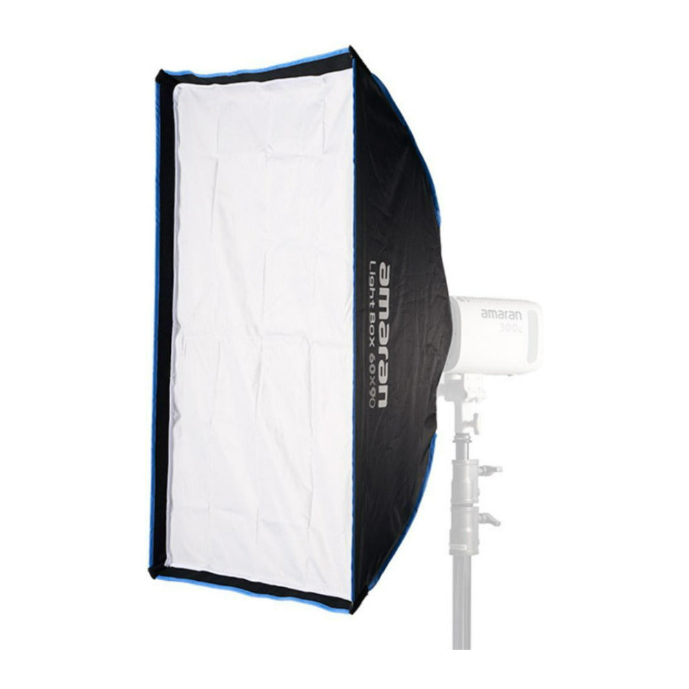 amaran Light Box 60x90 One-Snap Setup Slim Rectangular Bowens Mount Softbox with Light Control Grid