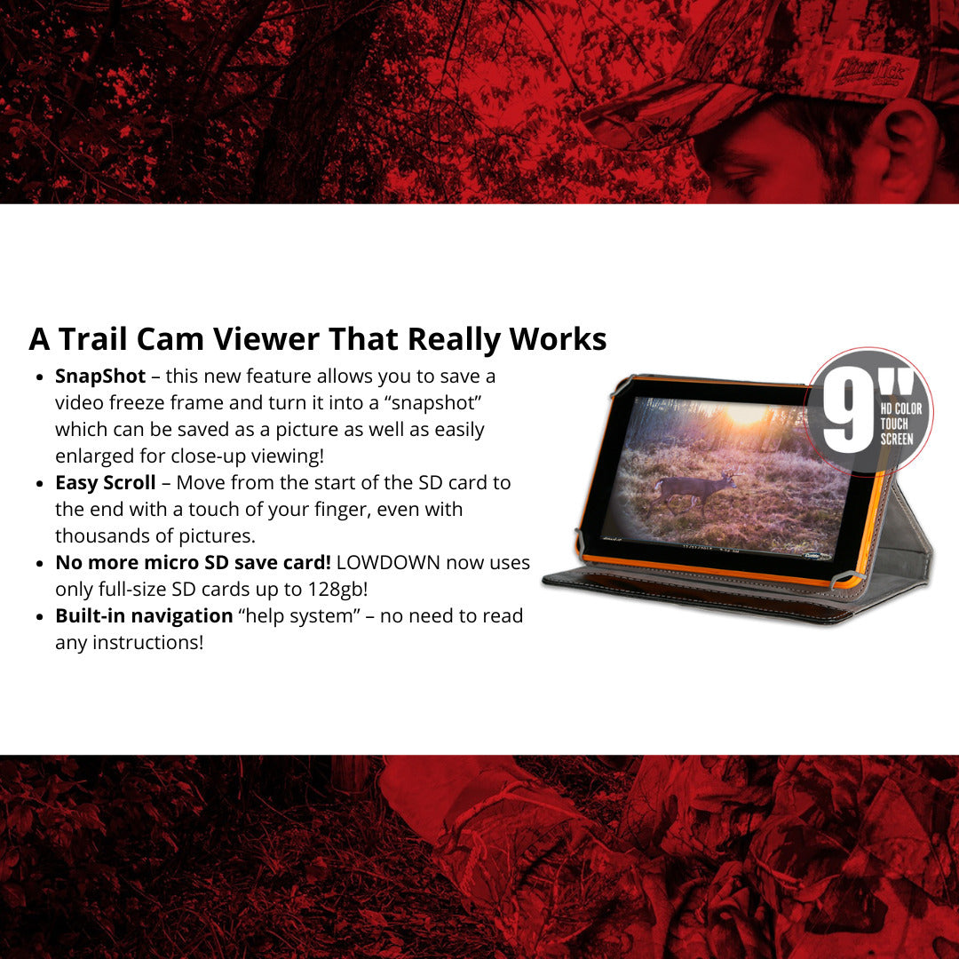 LOWDOWN 2 High-Speed Trail Camera Image and Video Viewer with LOWDOWN Custom-Fit Shoulder Bag Bundle
