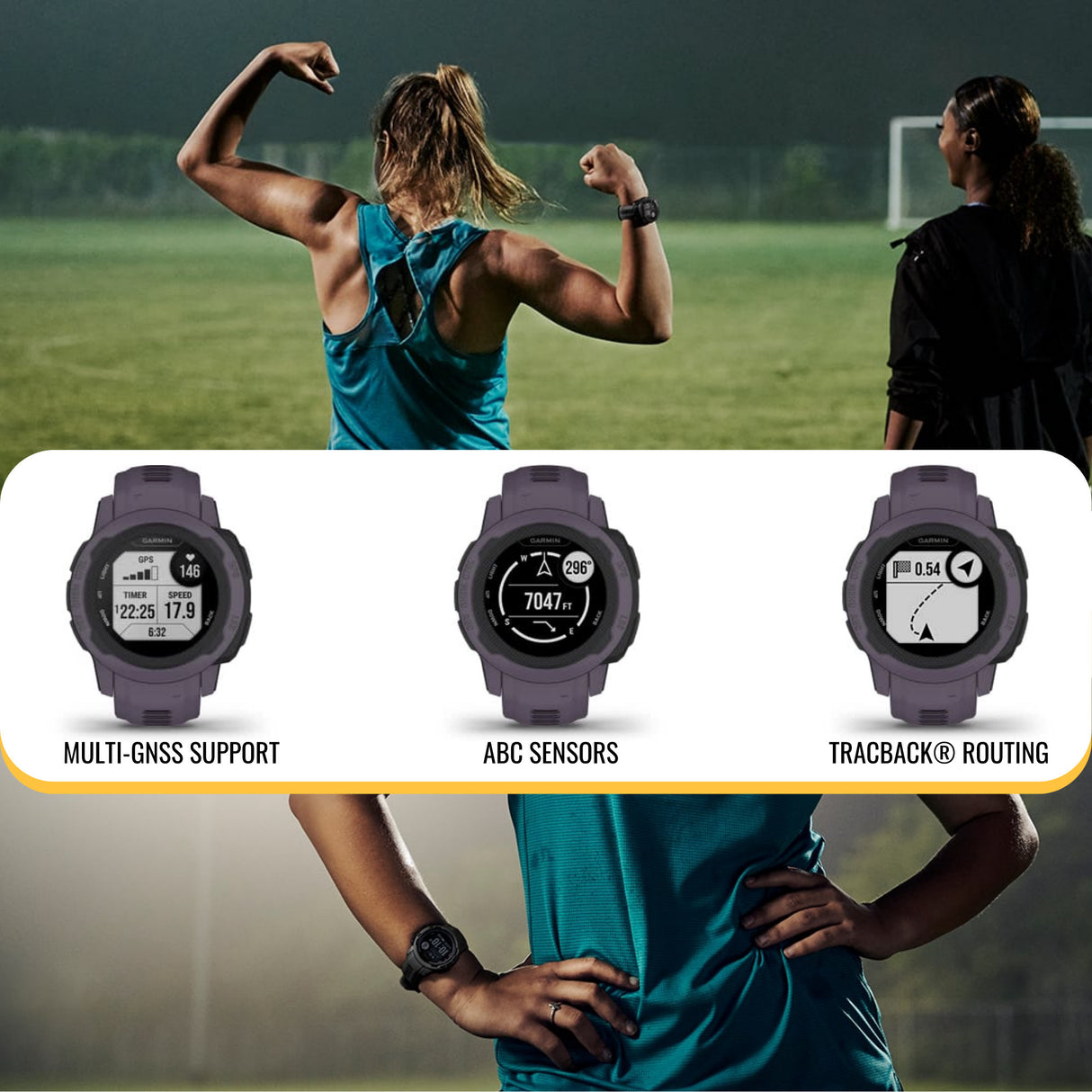 Garmin Instinct 2S GPS Smartwatch (Graphite) with Charger Stand and Port Protectors (9-Pack) Bundle