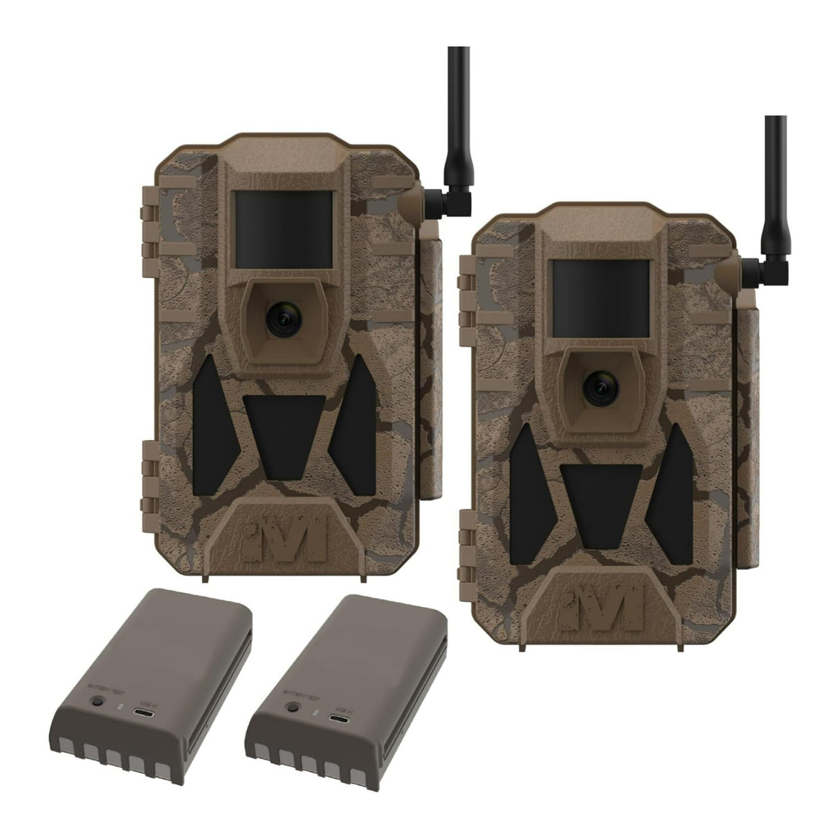 Muddy Matrix 2.0 Power Pack 36MP Dual Network Cellular Camera with Two Batteries (Brown, 2-Pack)
