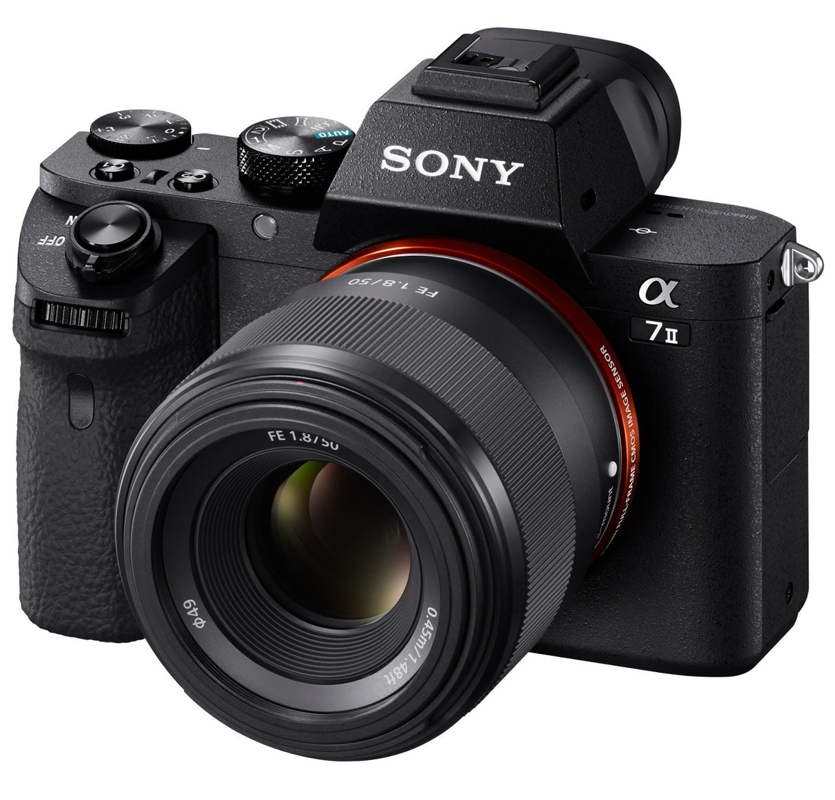 Sony FE 50mm f/1.8 Lens with 64GB Memory Card Bundle