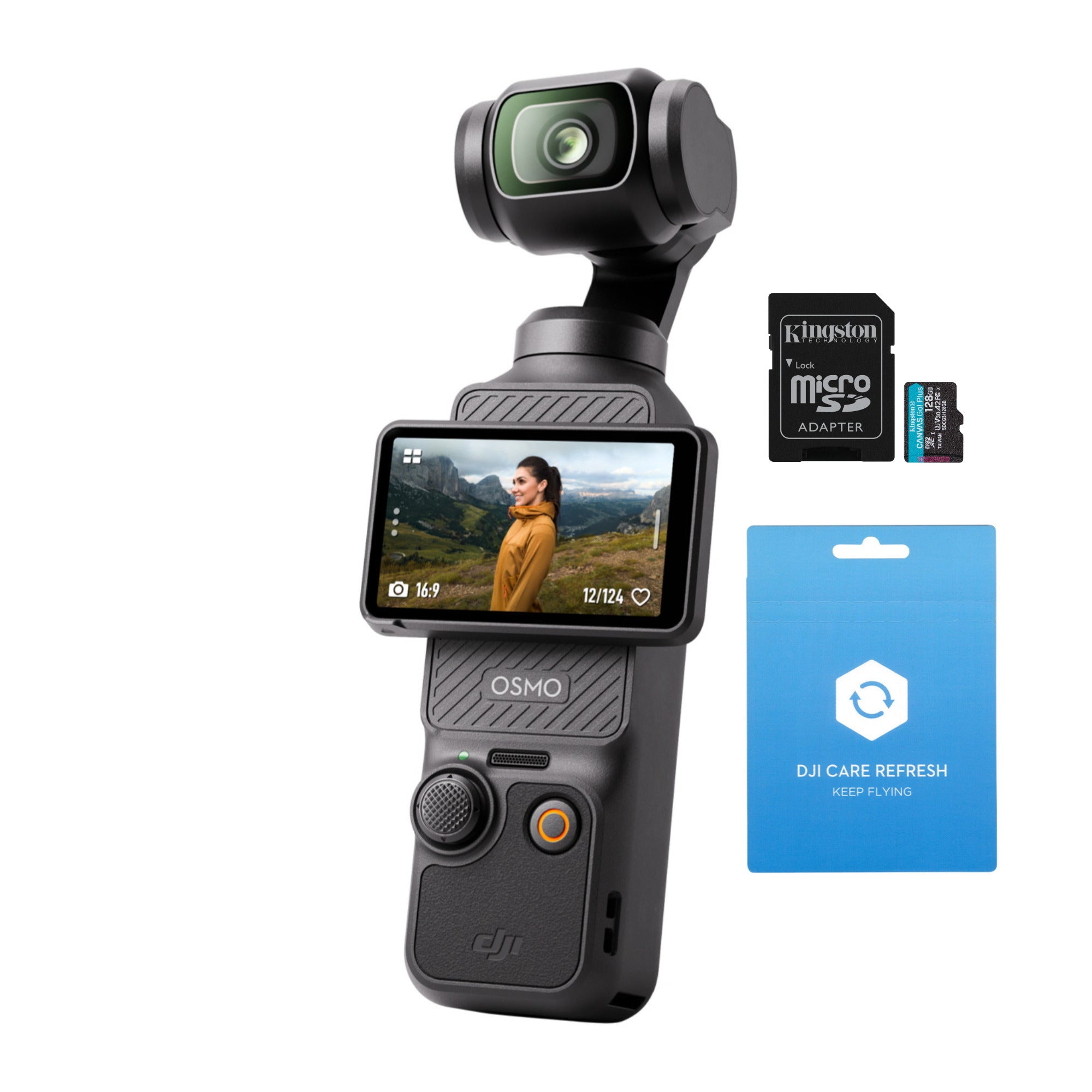 DJI Osmo Pocket 3 Action Camera with DJI Care Refresh 2-Year Plan