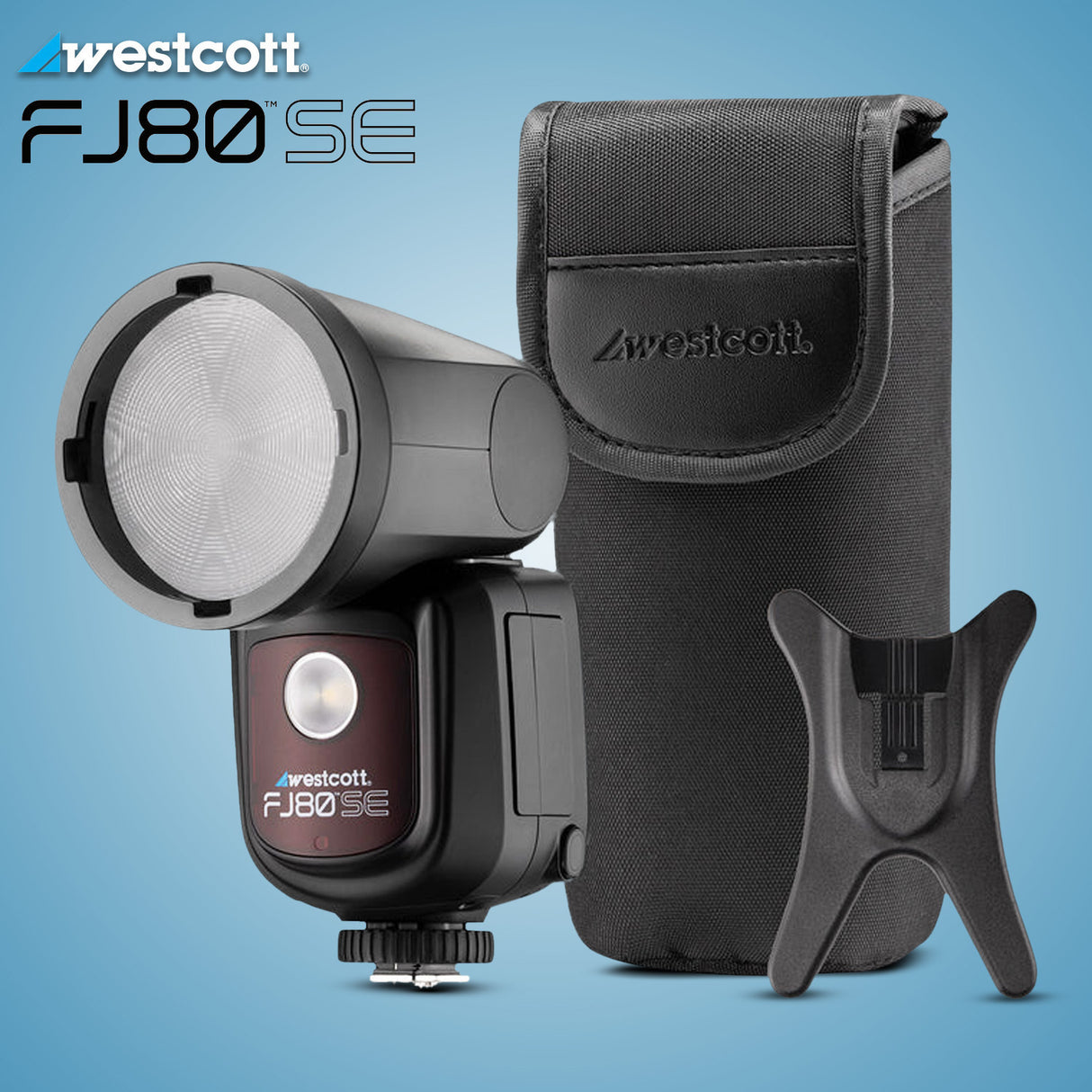 Westcott FJ80-SE M Universal 80Ws Speedlight with 2500mAh Li-Ion Battery and Battery Charger Bundle