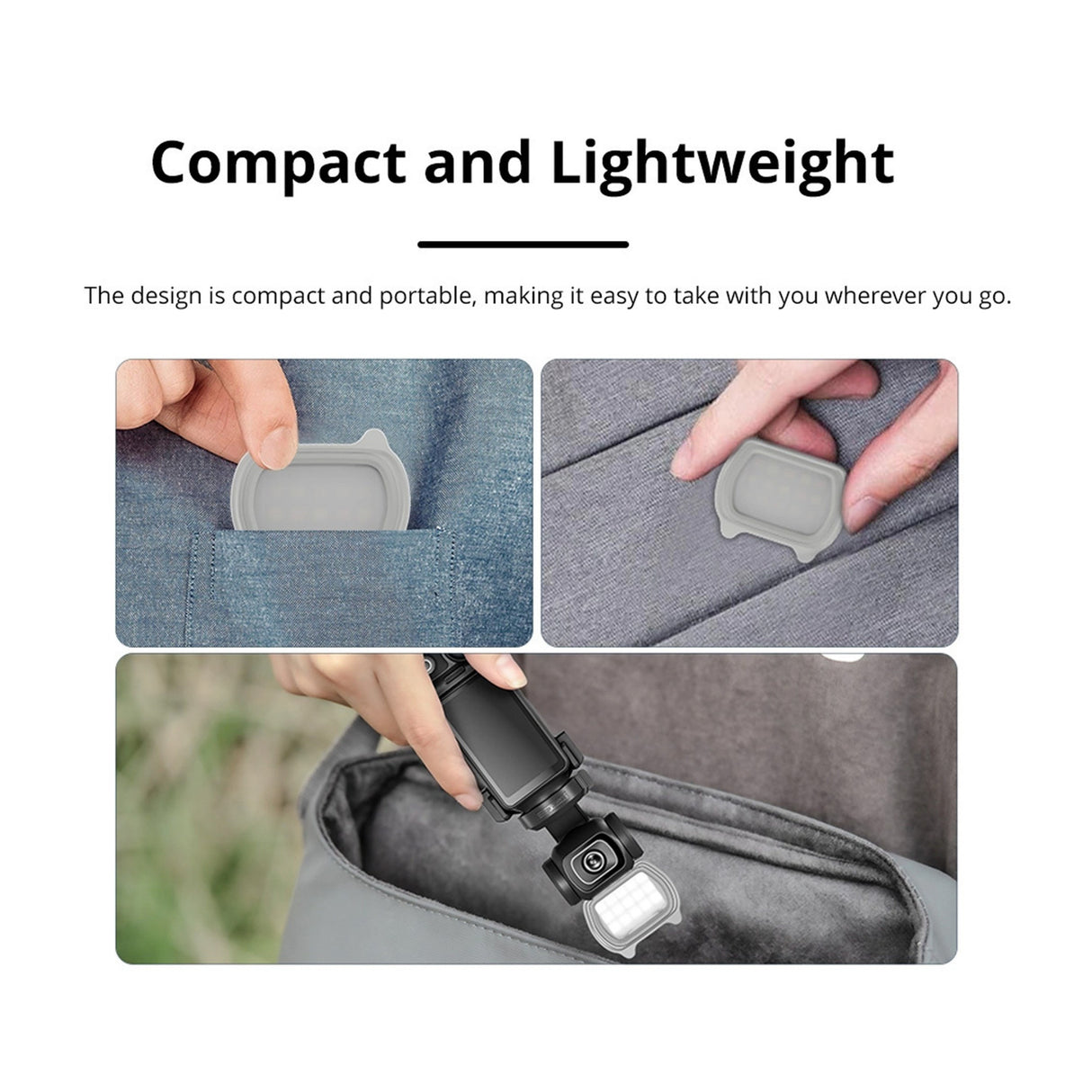 DJI Osmo Mobile 7 Gimbal with Multi-function Magnetic Fill-in light Bundle