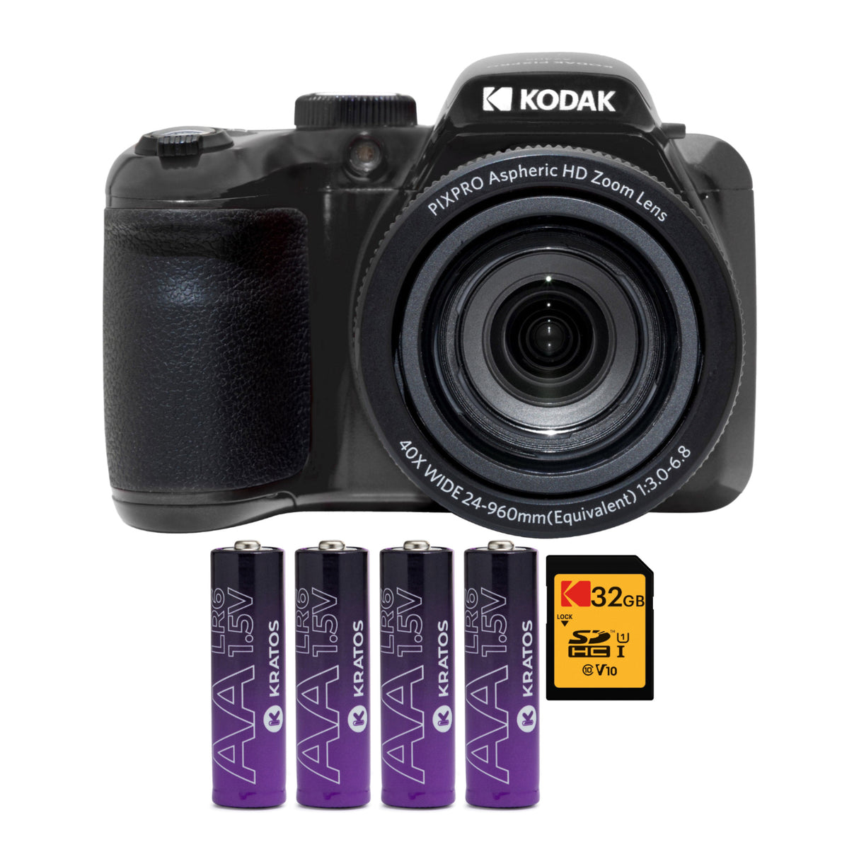 Kodak PIXPRO AZ405 16MP Astro Zoom Digital Camera with 40x Optical Zoom (Black) Bundle