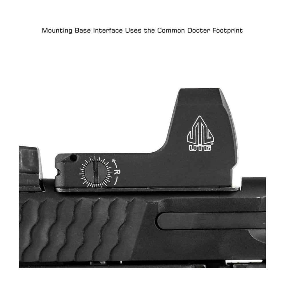 UTG OP3 Micro Red 4.0 MOA Single Dot Matte Black Sight with Adaptive Base