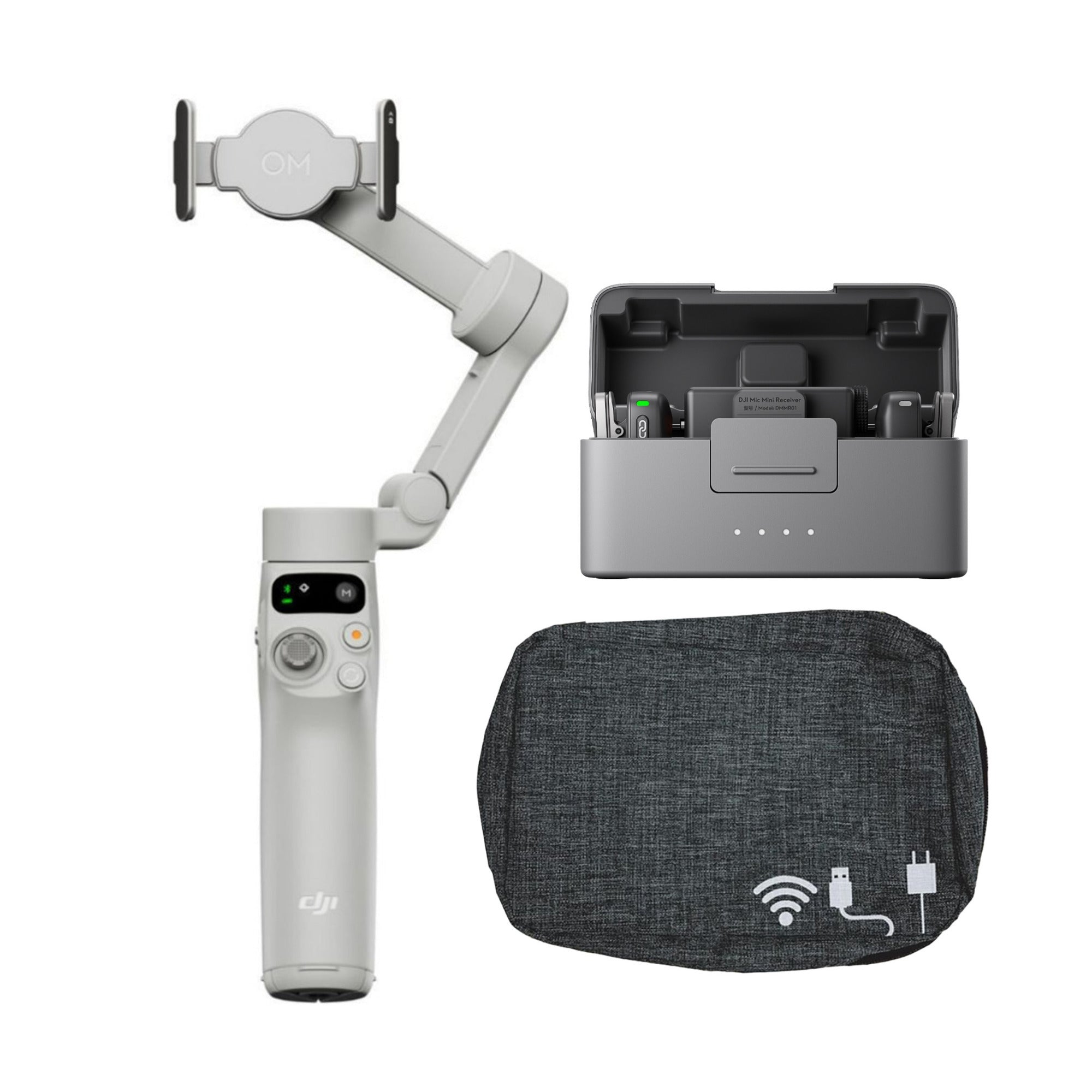 DJI Osmo Mobile 7 Gimbal with DJI Mic Mini (2 TX + 1 RX +