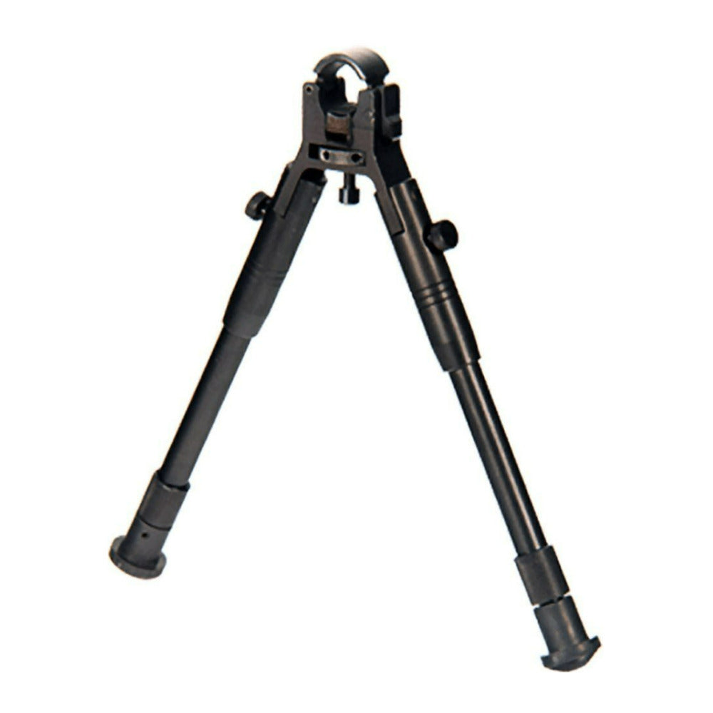 UTG Clamp On Black Bipod with 8.7 to 10.2 Inch Center Height and Aluminum Body