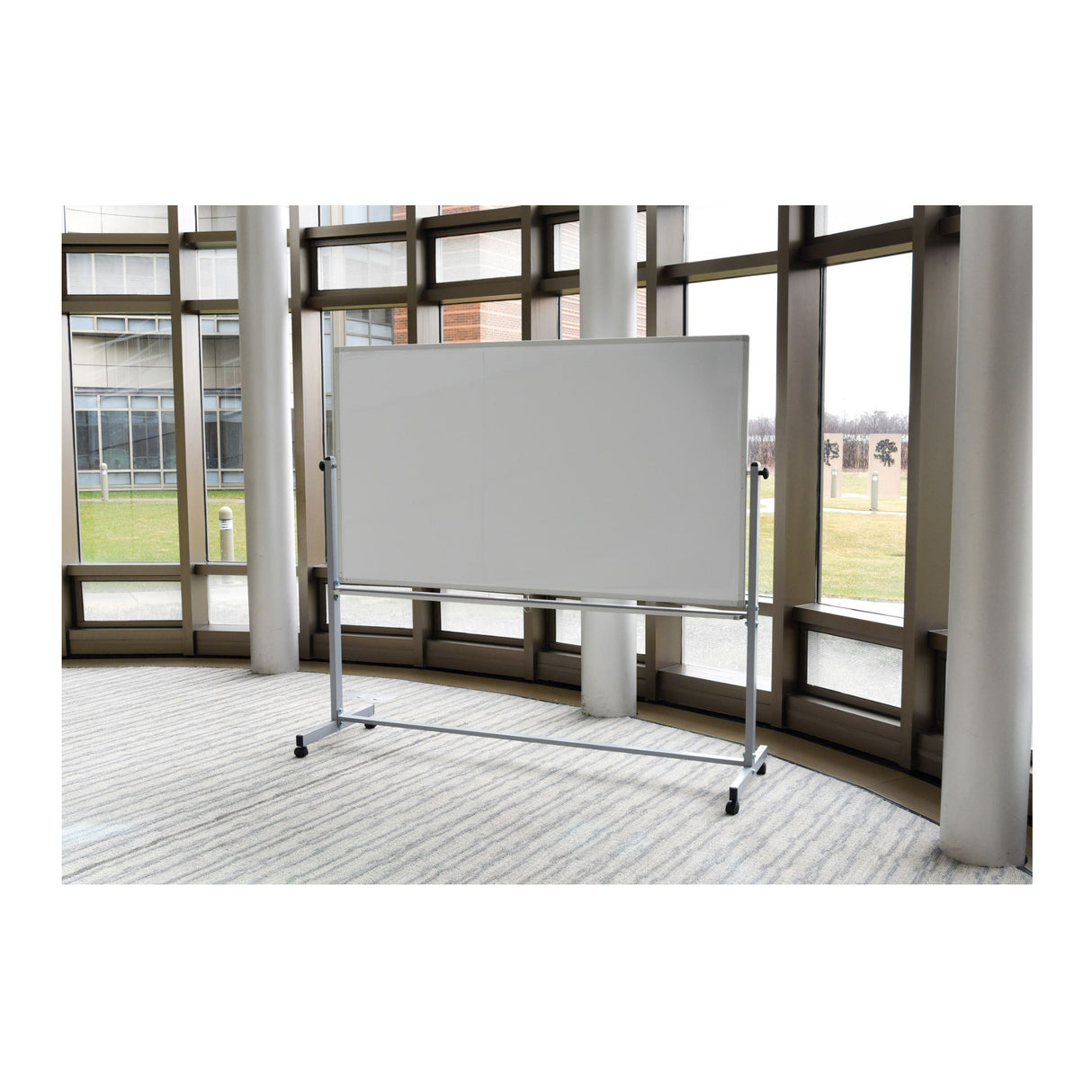 Luxor MB7248WW 72 x 48-Inch Double-Sided Magnetic Whiteboard with Steel Frame