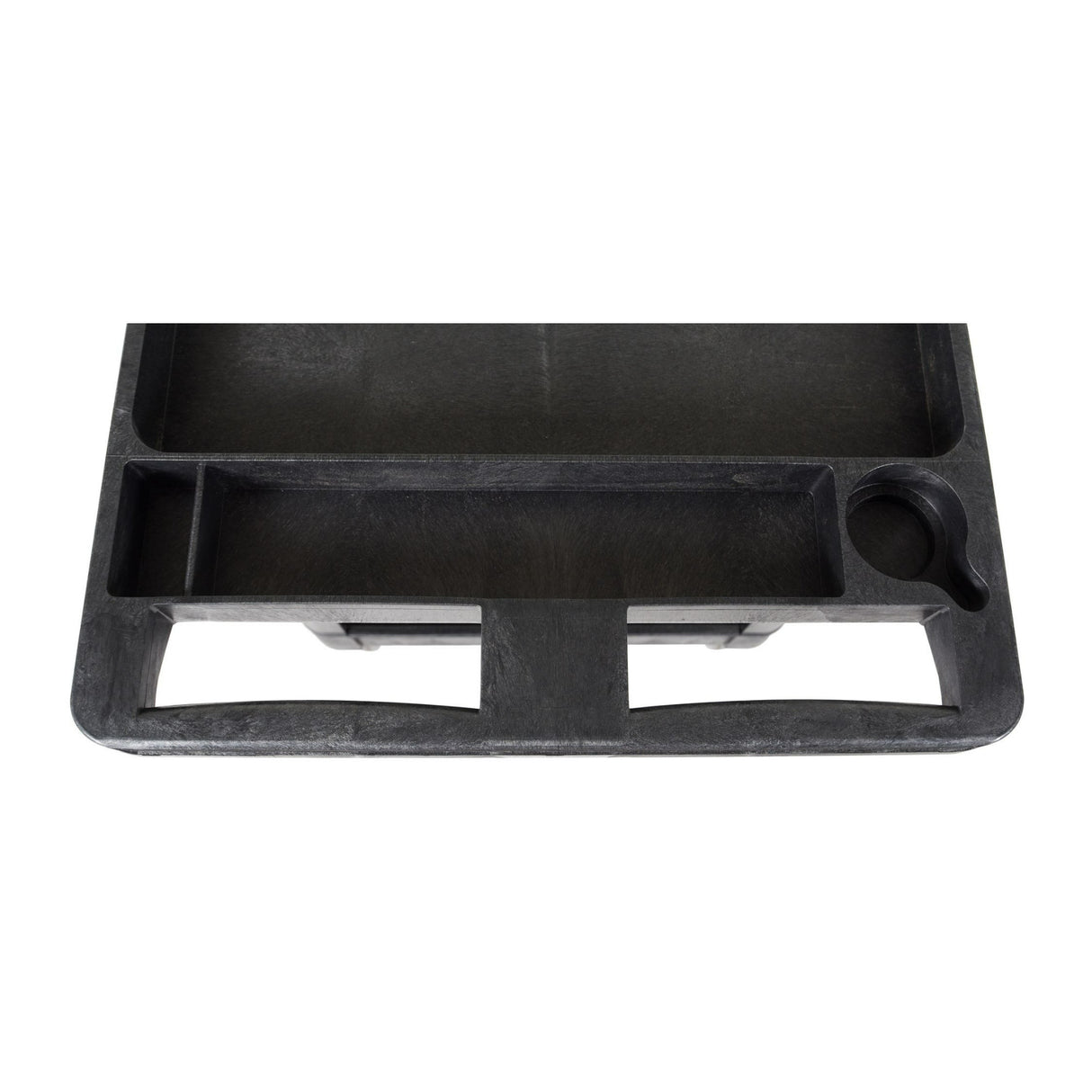 Luxor XLC11-B Two-Shelf Heavy Duty Utility Cart with Thermoplastic Resin Body (Black)