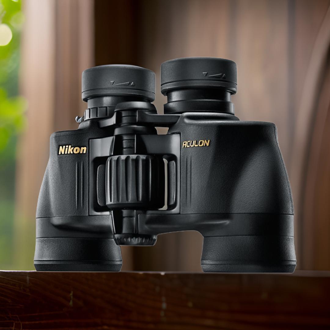Nikon Aculon 7x35 A211 Central Focus Binocular with Aspherical Multi-Coated Eco-Glass Lenses Bundle