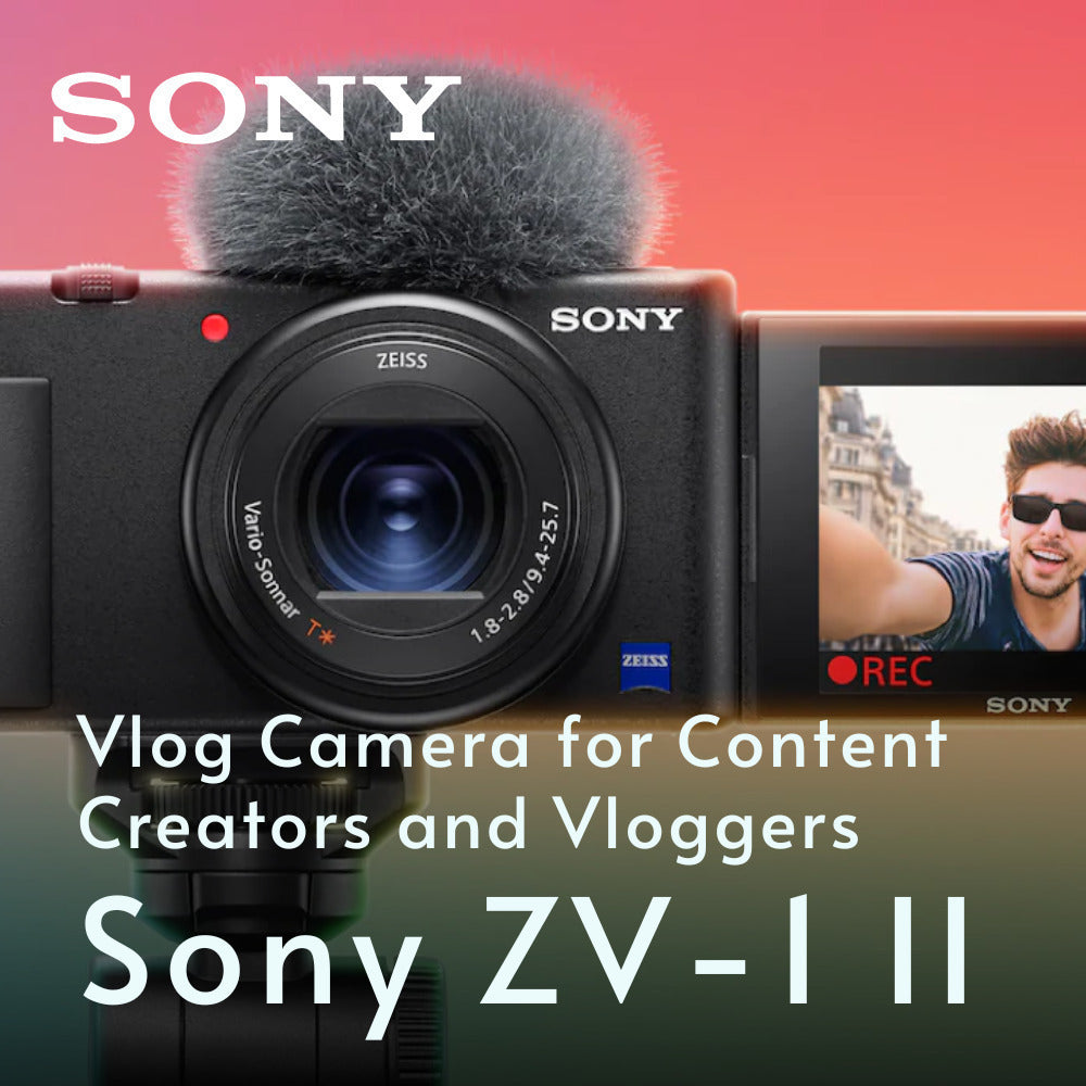 Sony ZV-1 II Vlog Camera for Content Creators and Vloggers (White) and Vlogger Accessory Kit Bundle