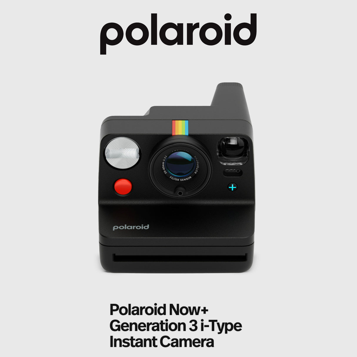 Polaroid Now Plus Generation 3 Instant Camera with Two-Lens AF System (Black) and Film Kit Bundle