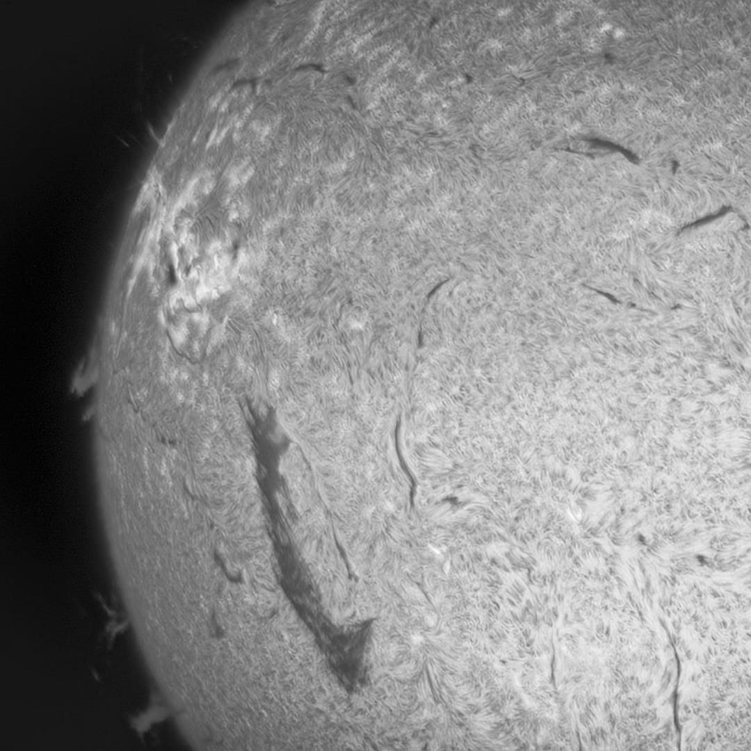 Celestron Heliostar 76 H-Alpha 76mm Aperture Telescope with SolarQuest Solar Tracking Mount Bundle