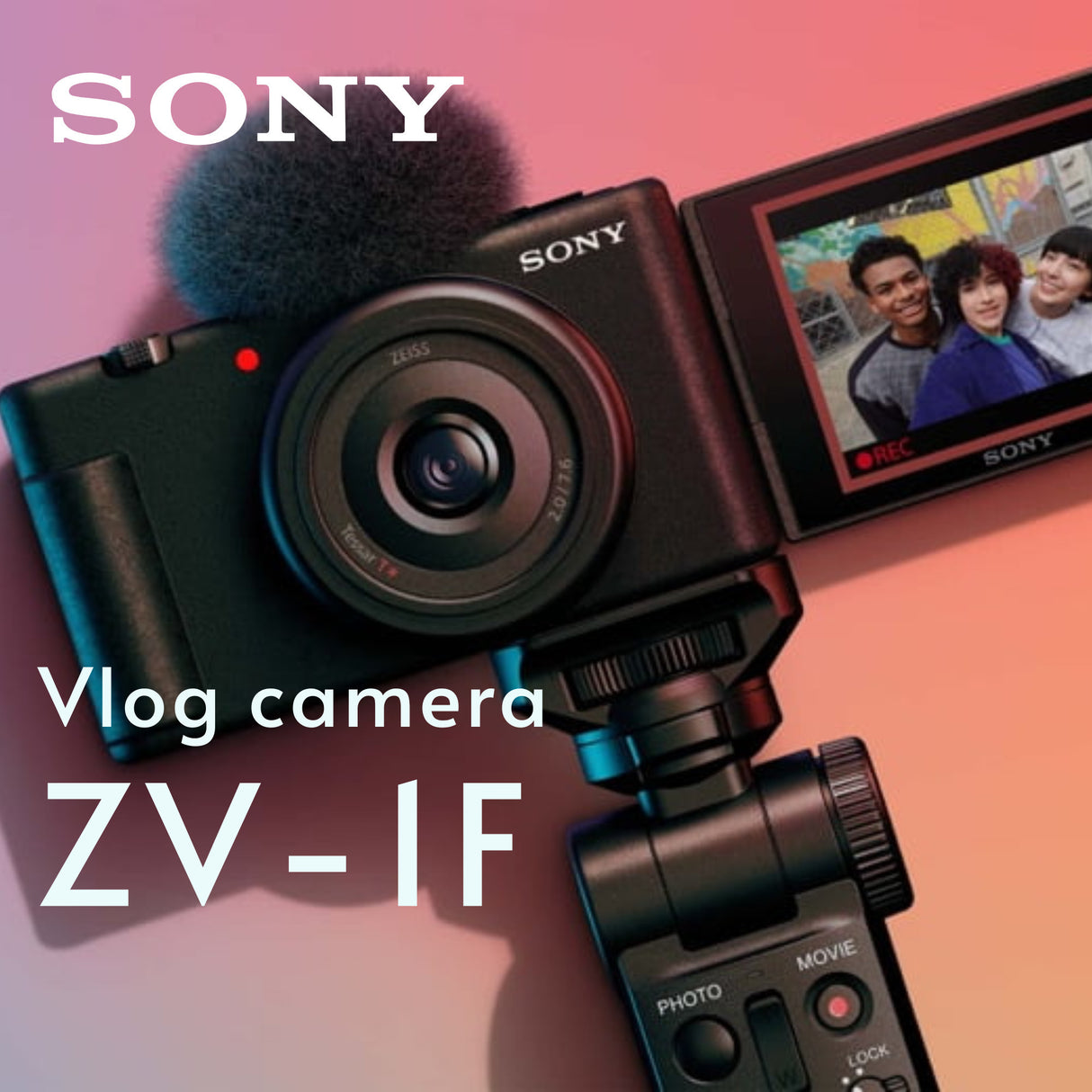 Sony ZV-1F Vlog Camera for Content Creators and Vloggers (White) and Vlogger Accessory Kit Bundle
