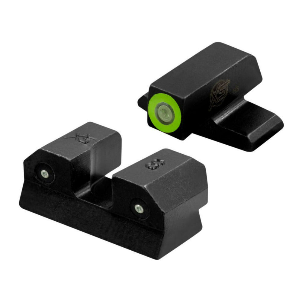XS Sights R3D Sig Sauer Night Sight Green with Photoluminescent Glow Dot and Anti-Reflective Lens