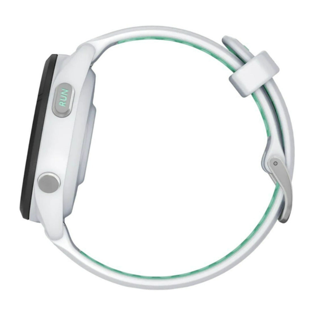 Garmin Forerunner 265S Black Bezel with Whitestone Case GPS Smartwatch (Whitestone and Neo Tropic)